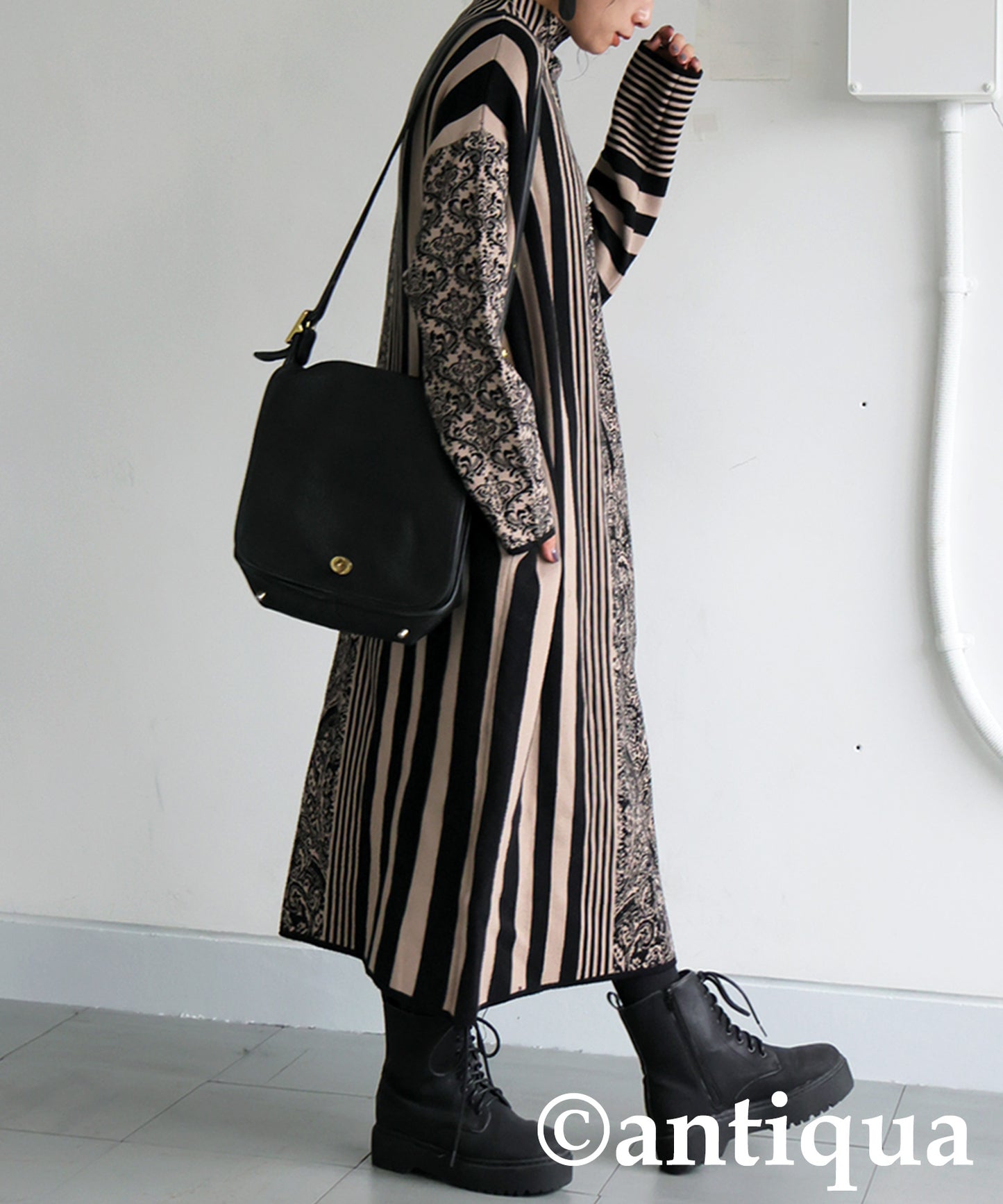 Patterned Knit Dress Ladies