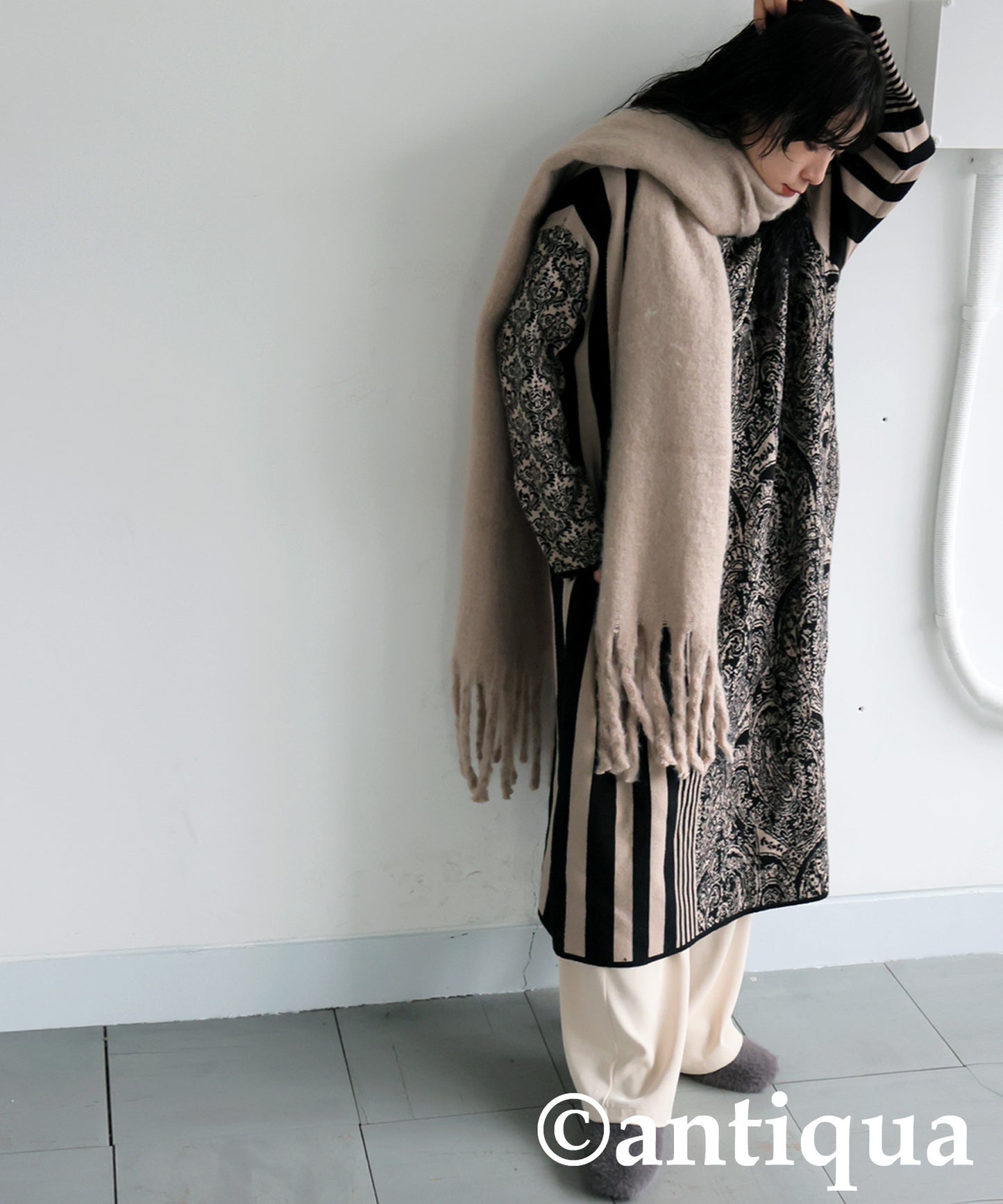 Patterned Knit Dress Ladies