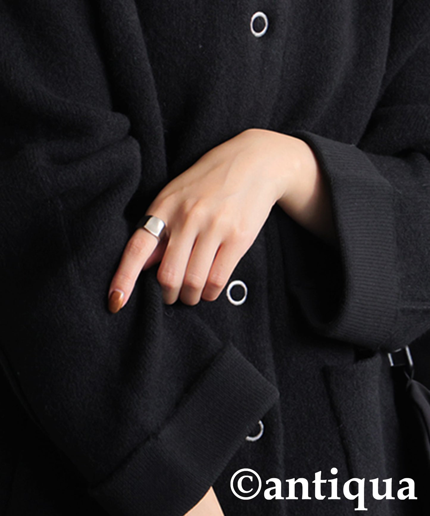 Double-Face Collarless Jacket Ladies