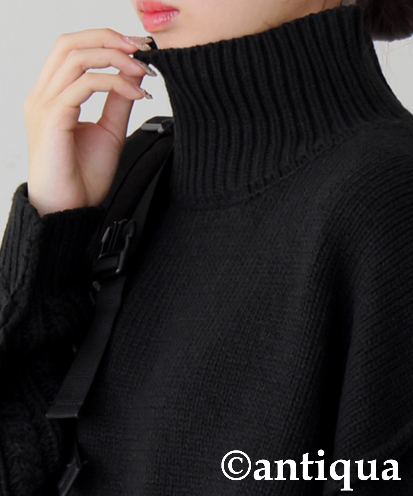 Mixed Knit Pullover Ladies