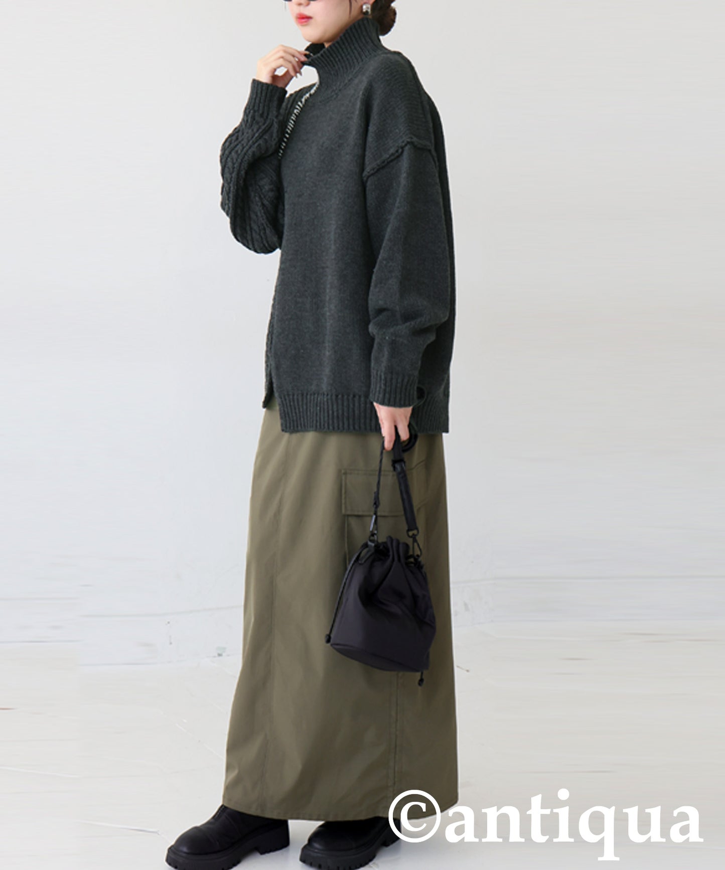 Mixed Knit Pullover Ladies