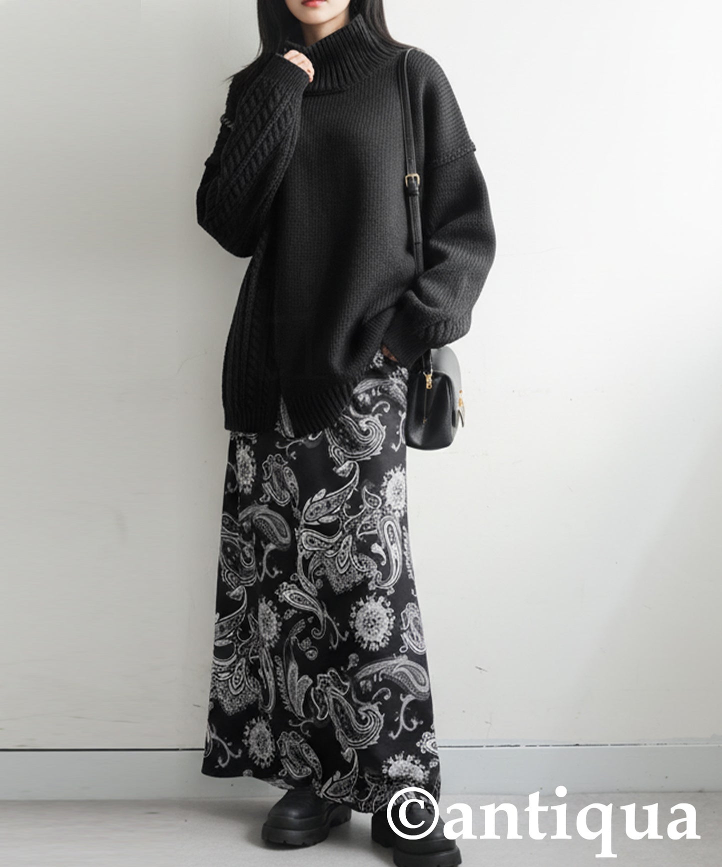 Mixed Knit Pullover Ladies