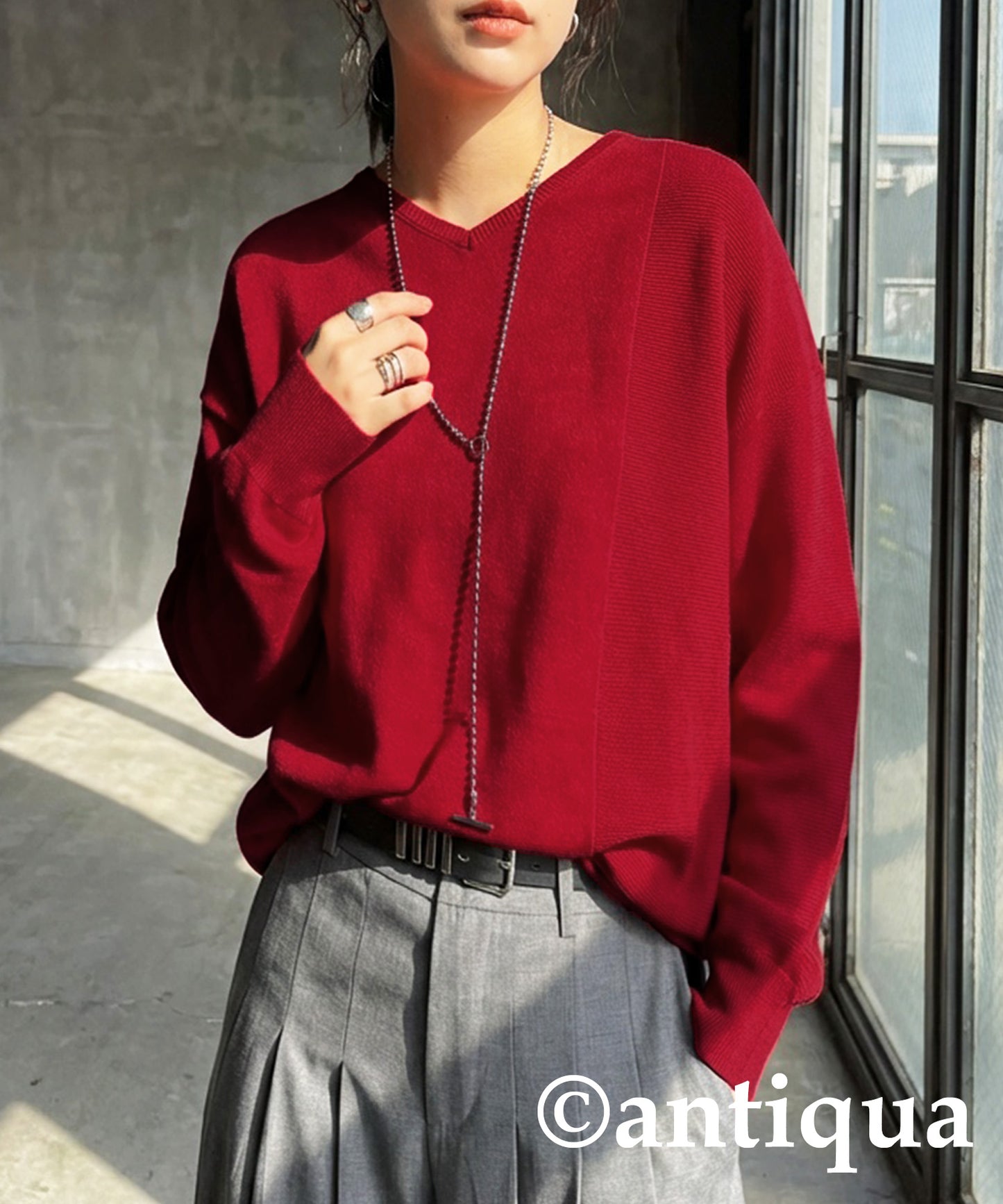 Garter Stitch Knit Ladies