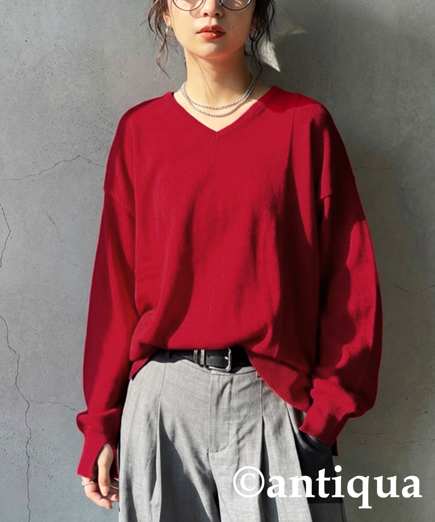 Garter Stitch Knit Ladies