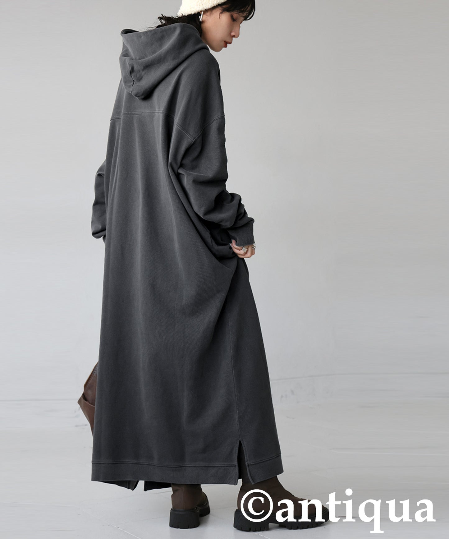 Hooded Long Dress Ladies