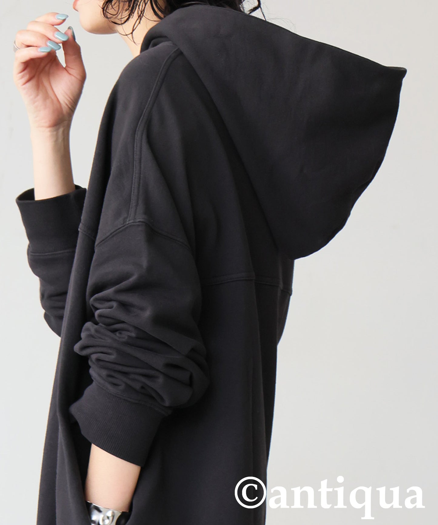 Hooded Long Dress Ladies