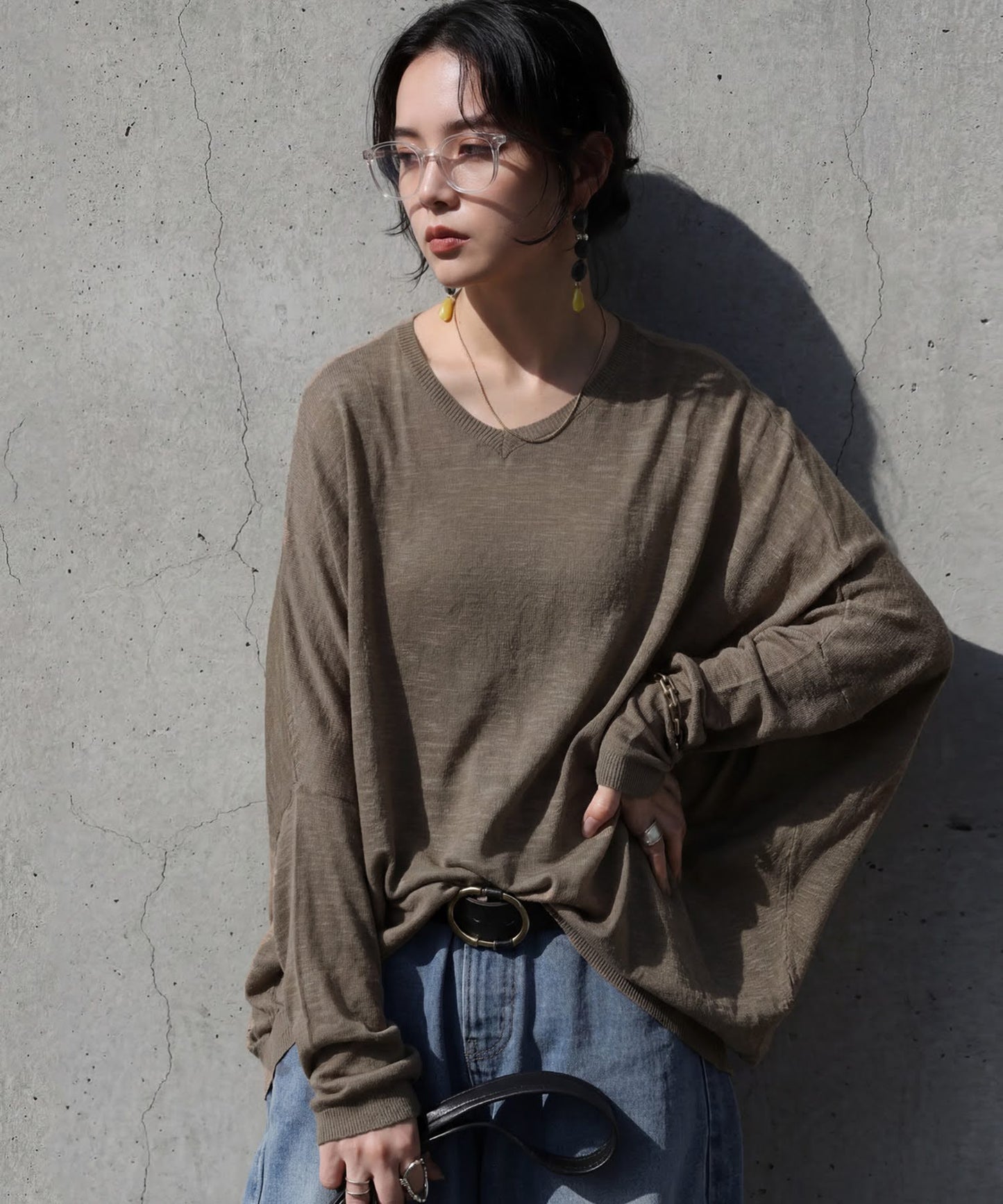 Sheer Dolman Knit Ladies