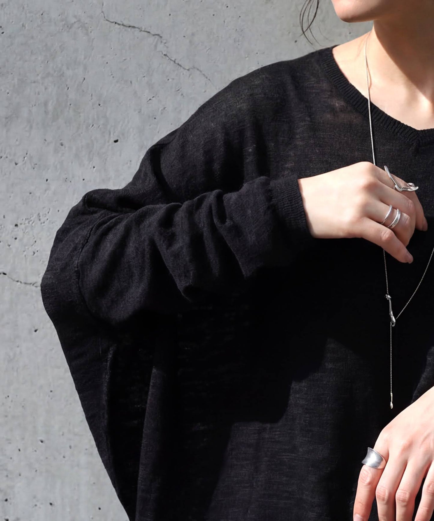 Sheer Dolman Knit Ladies