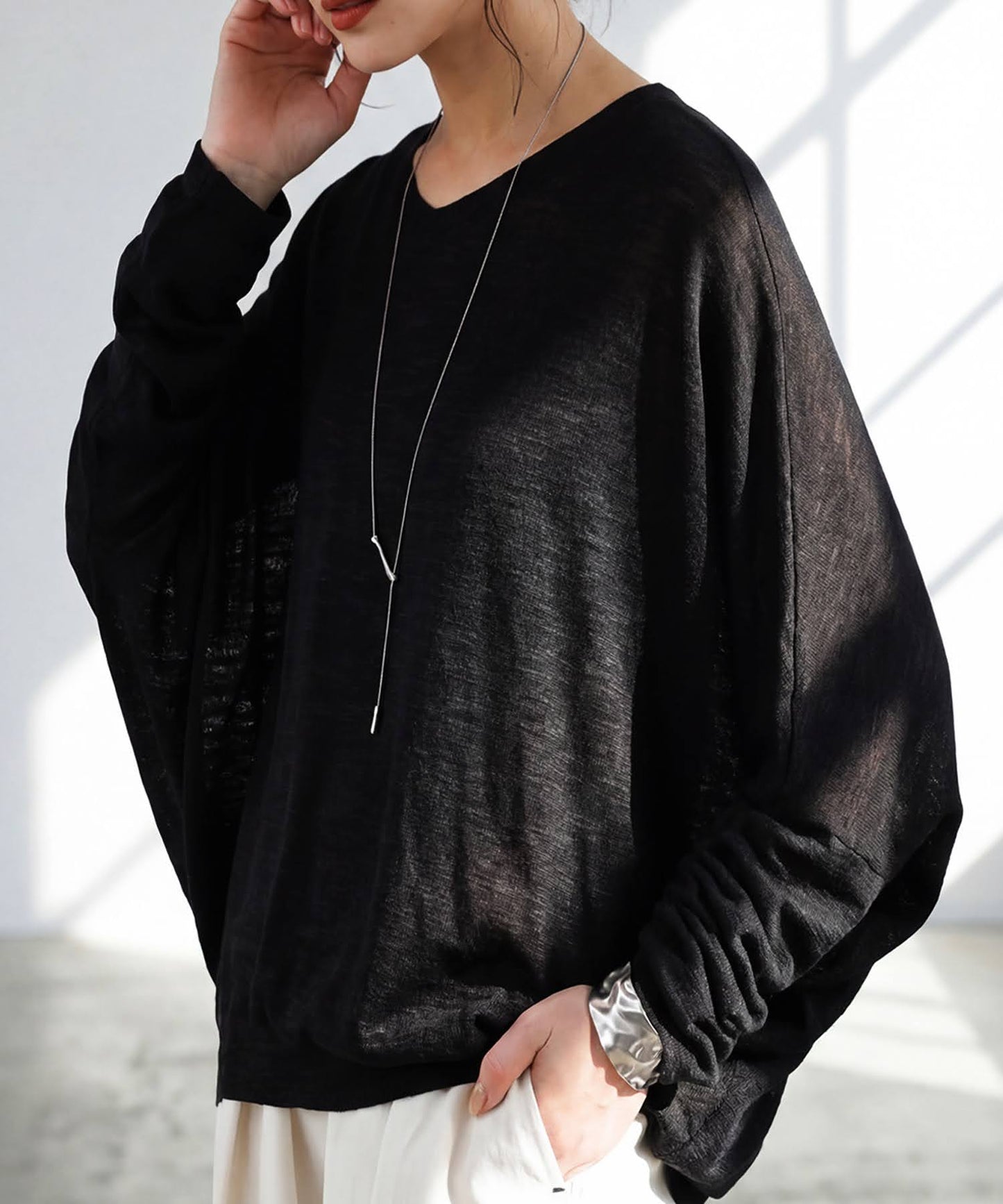 Sheer Dolman Knit Ladies