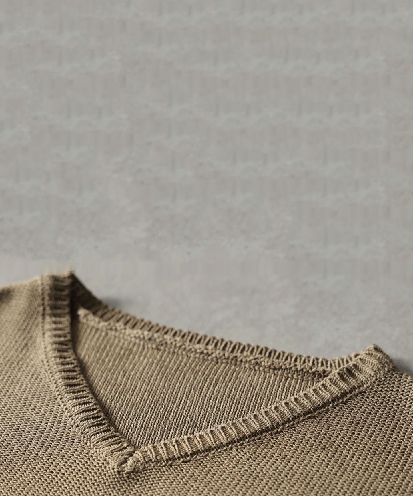 Dolman V-Neck Mesh Knit Ladies