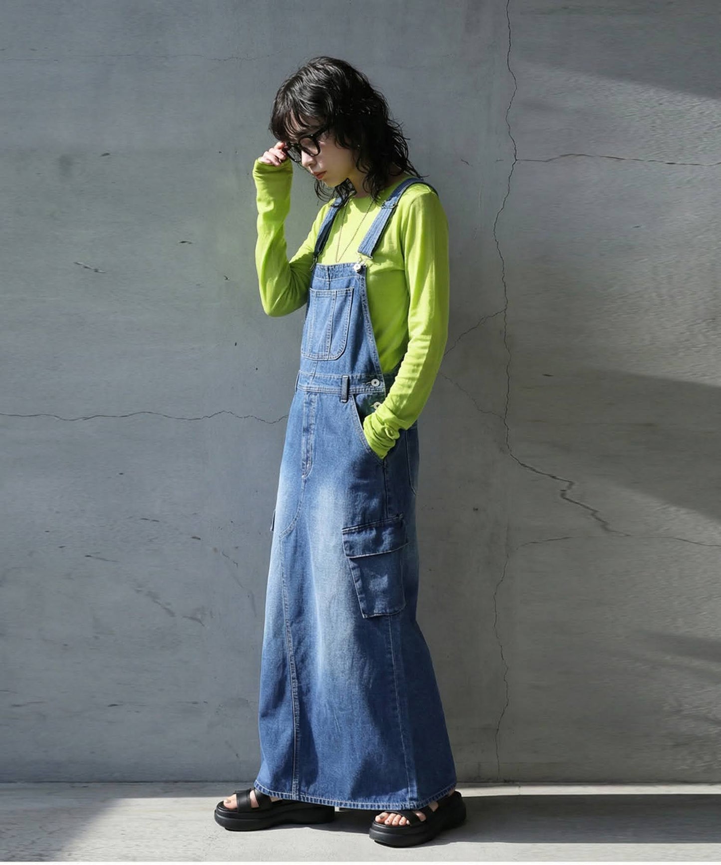 100% Cotton U-Neck Sheer Long-Sleeve T-Shirt Ladies