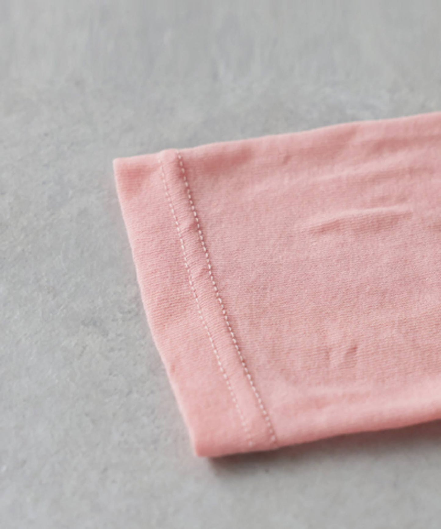 100% Cotton U-Neck Sheer Long-Sleeve T-Shirt Ladies