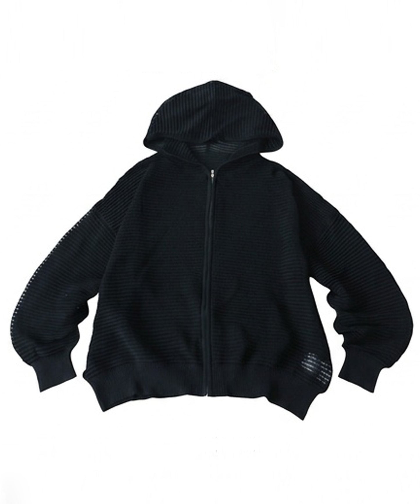 Openwork Knit Hoodie Ladies