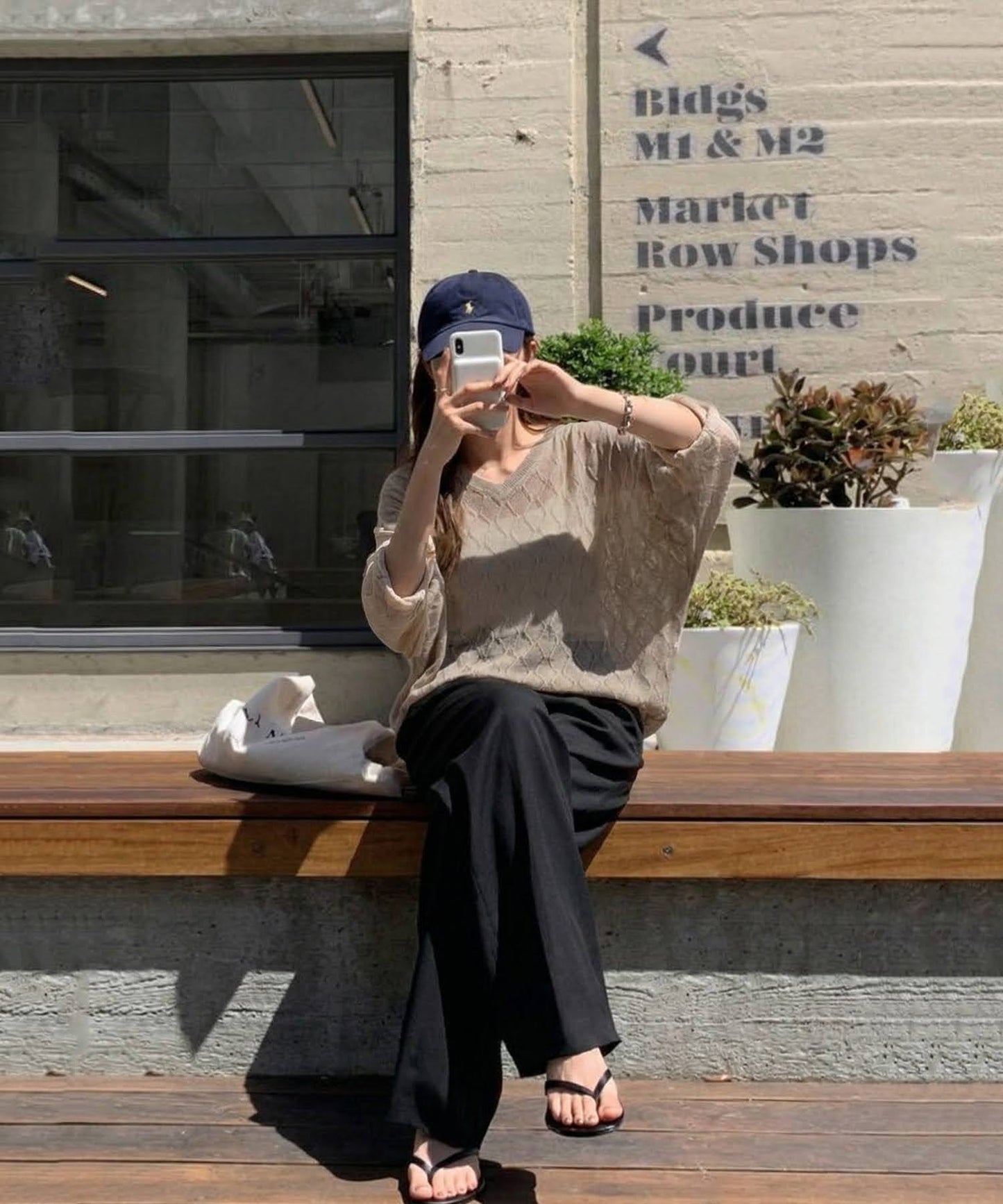 Aran Print Sheer Dolman Knit Ladies