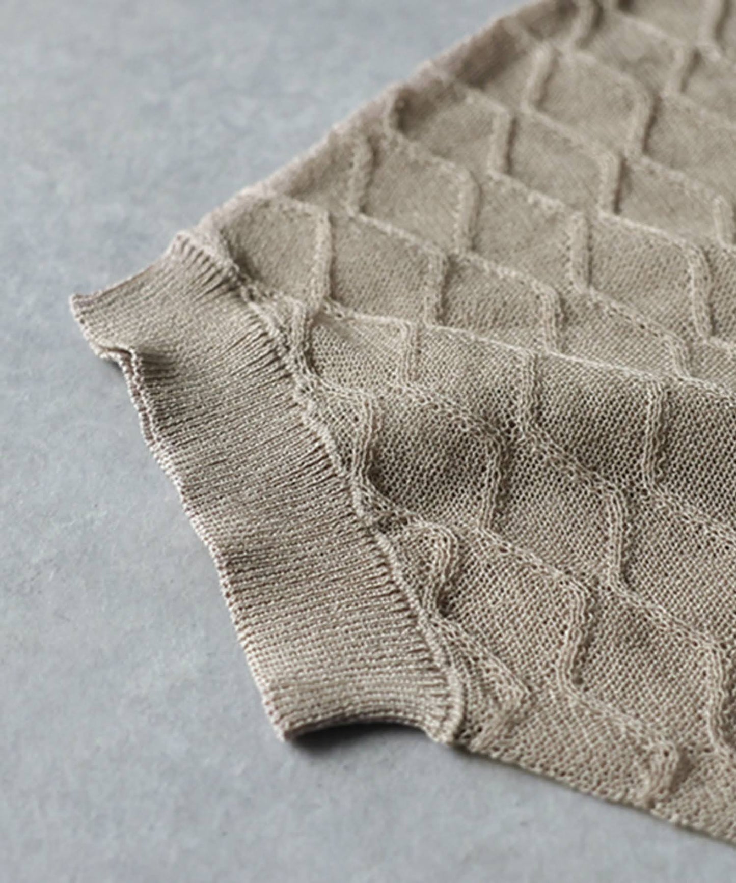 Aran Print Sheer Dolman Knit Ladies