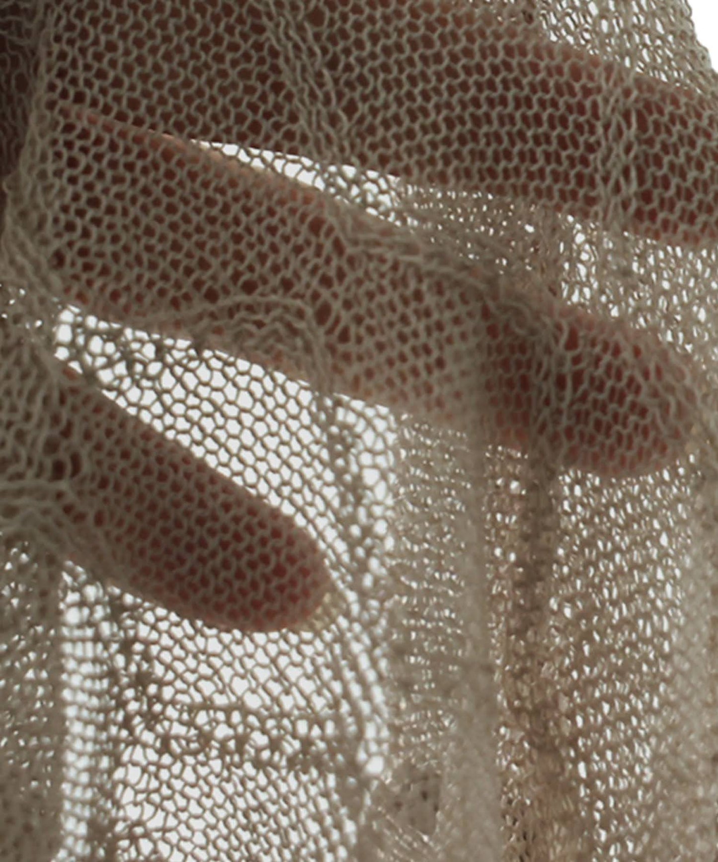 Aran Print Sheer Dolman Knit Ladies