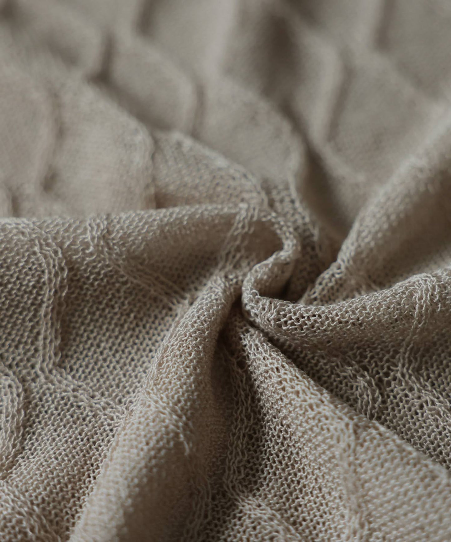 Aran Print Sheer Dolman Knit Ladies