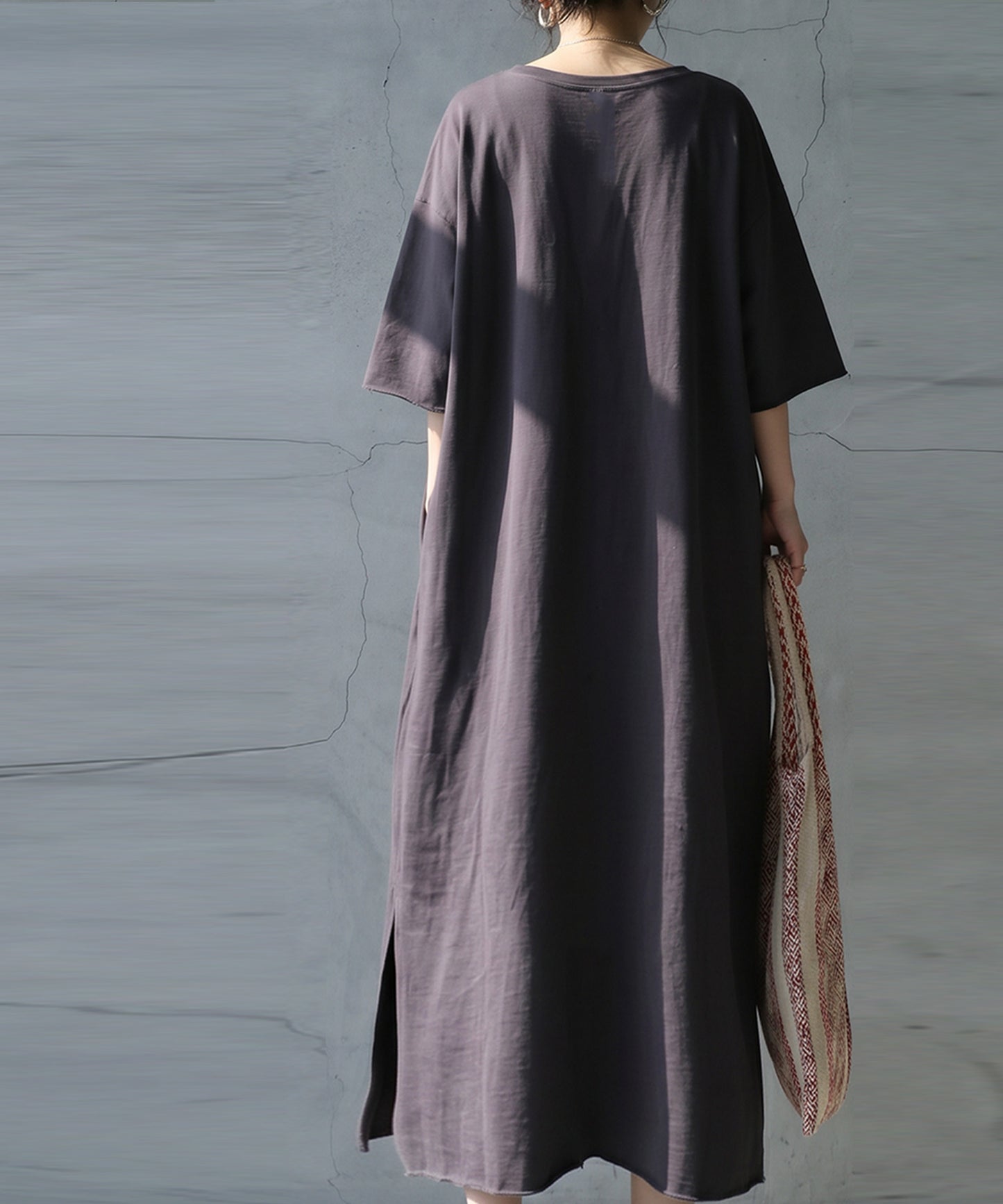 Long Crew Neck Dress Ladies