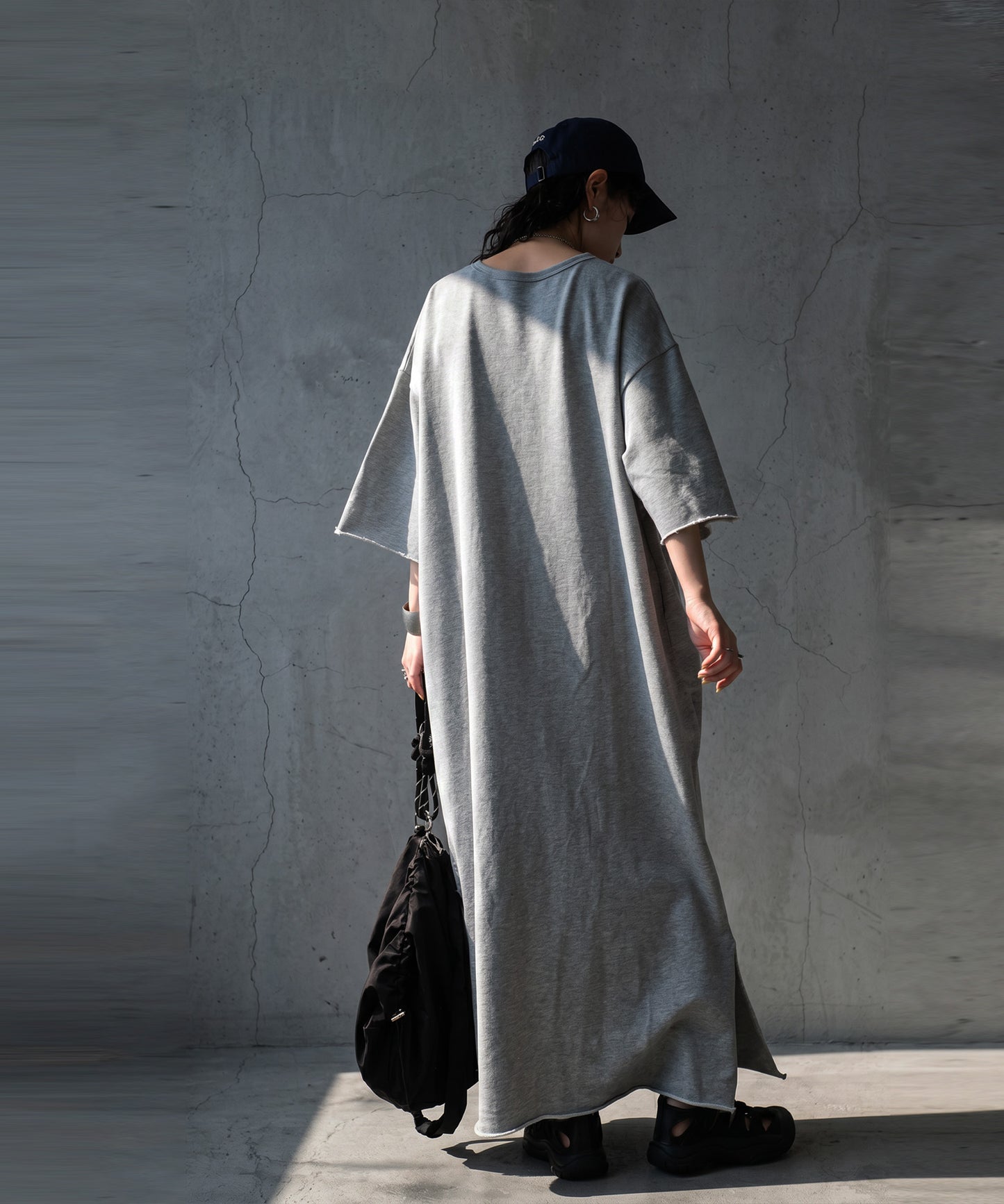 Long Crew Neck Dress Ladies