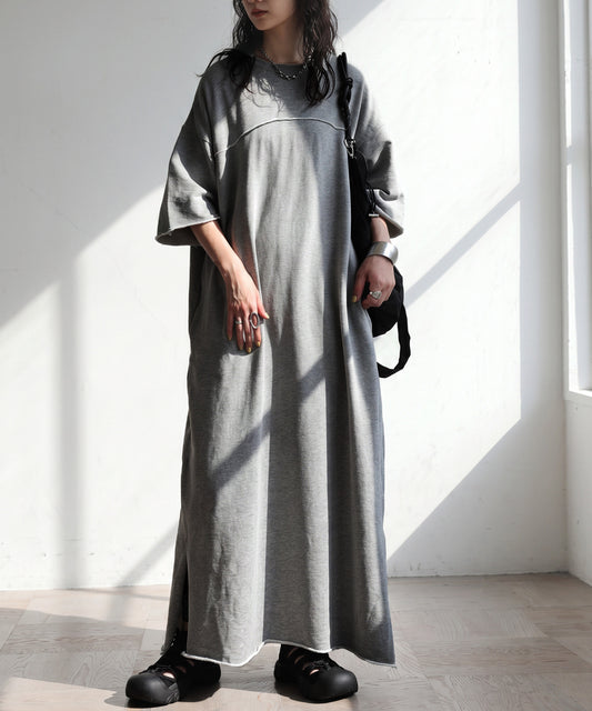 Long Crew Neck Dress Ladies