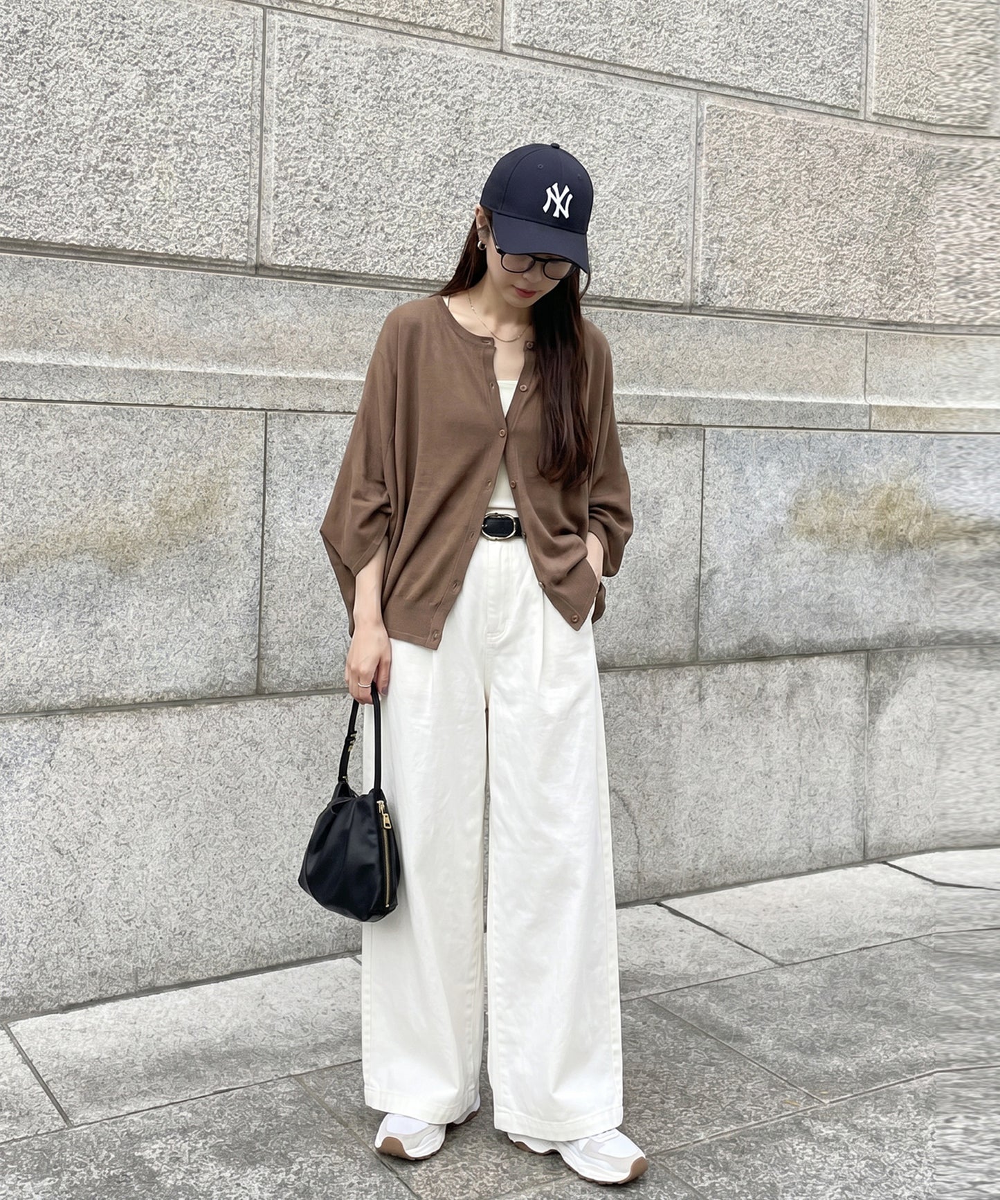 Asymmetrical Dolman Sheer Knit Cardigan Ladies