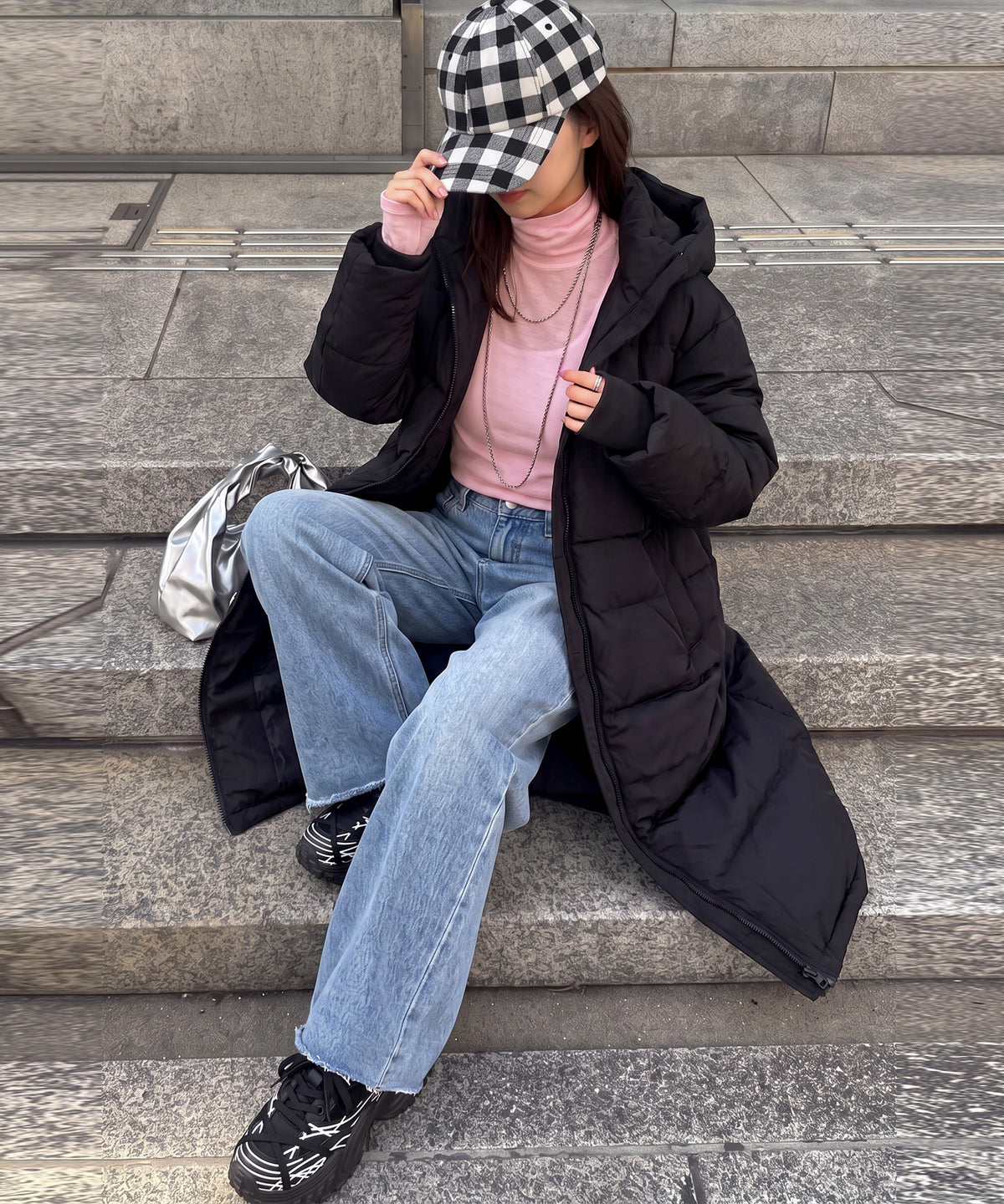 100% Cotton Sheer Turtleneck Cut And Sewn Ladies