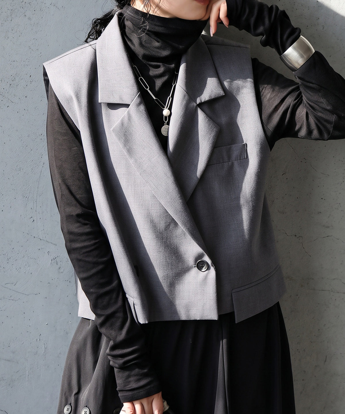100% Cotton Sheer Turtleneck Cut And Sewn Ladies