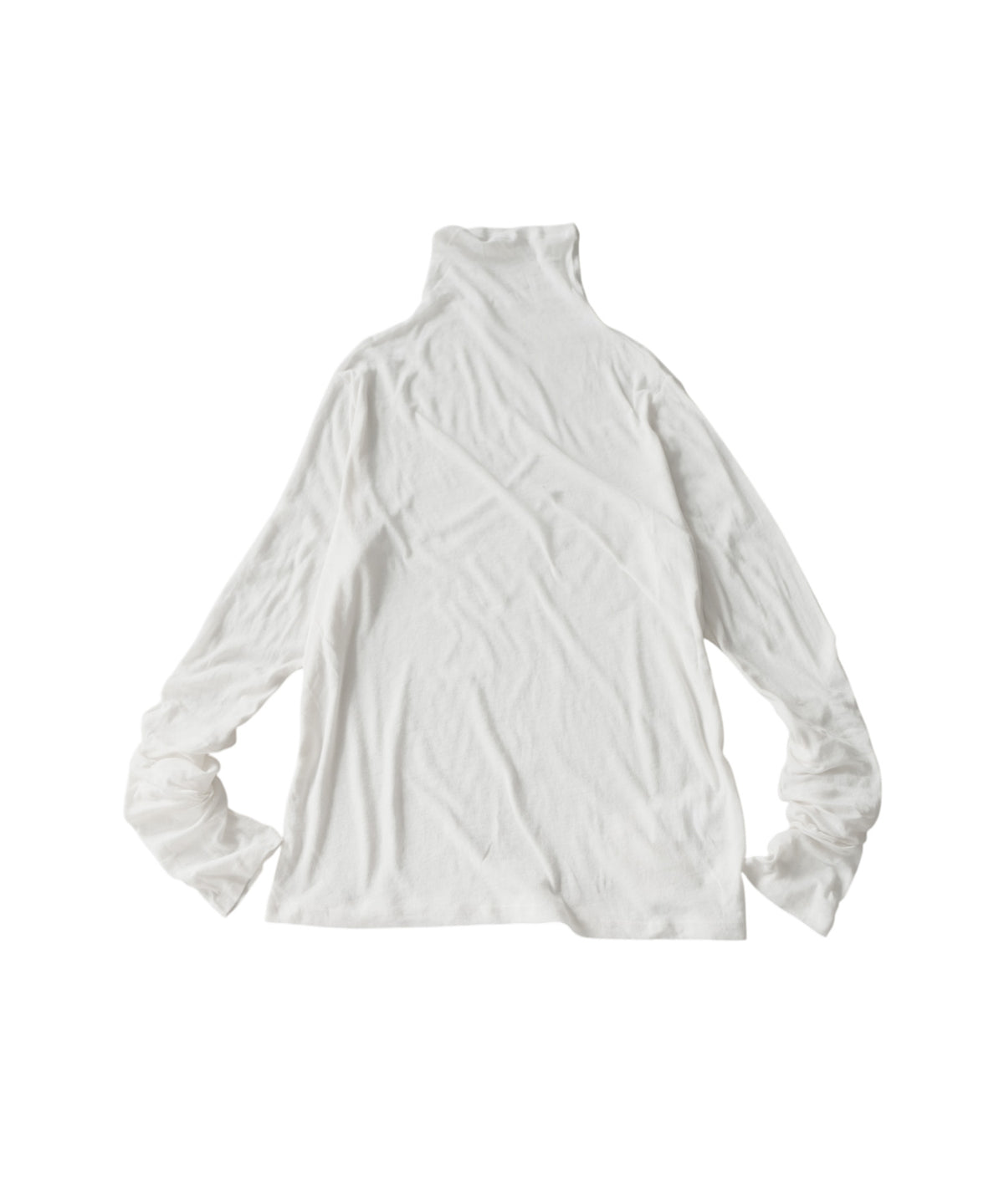100% Cotton Sheer Turtleneck Cut And Sewn Ladies