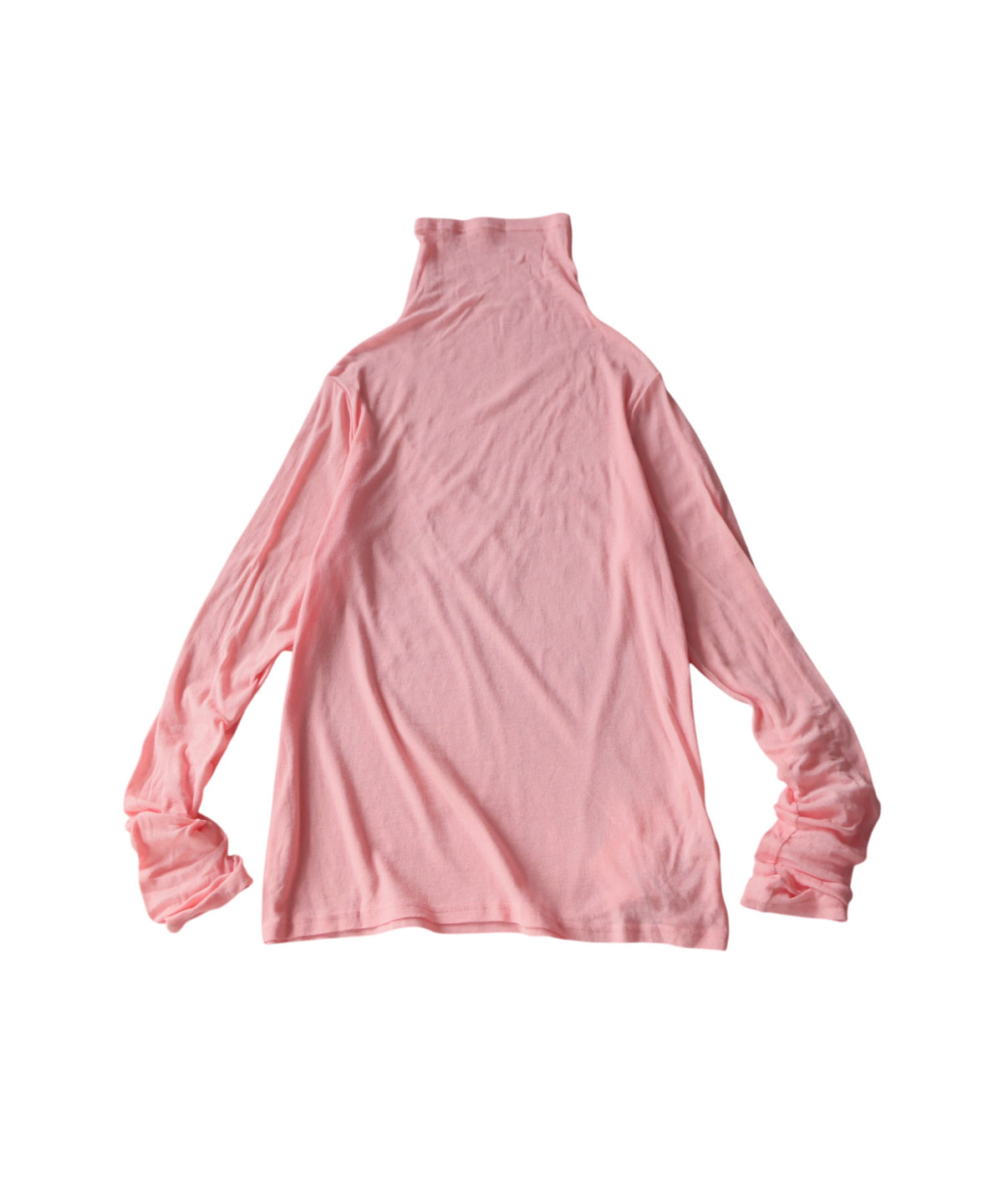 100% Cotton Sheer Turtleneck Cut And Sewn Ladies