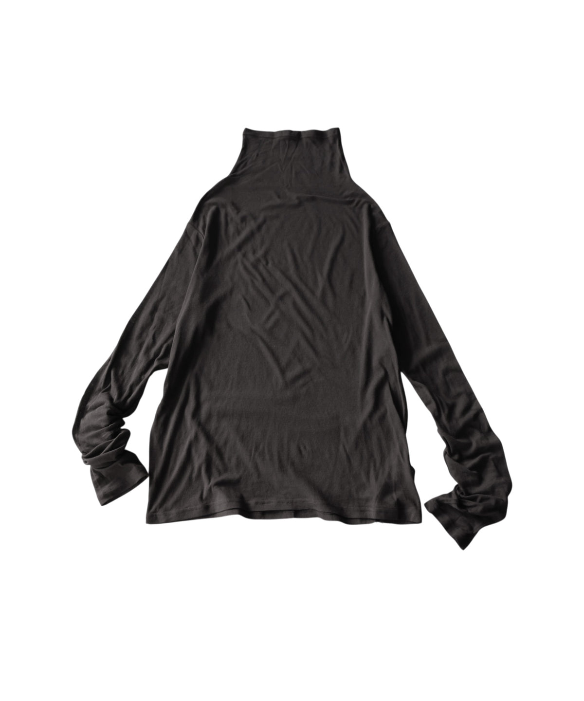 100% Cotton Sheer Turtleneck Cut And Sewn Ladies