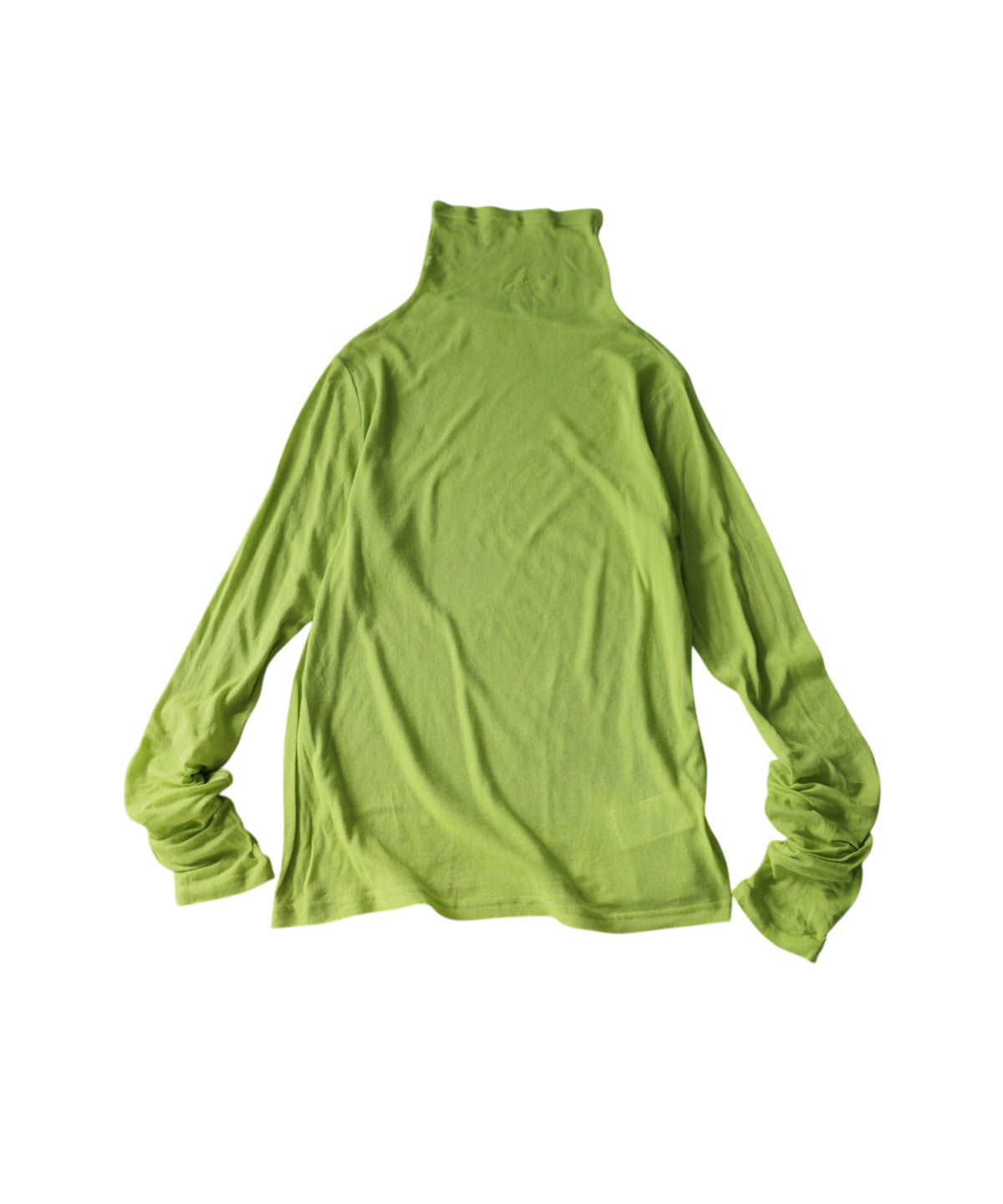 100% Cotton Sheer Turtleneck Cut And Sewn Ladies