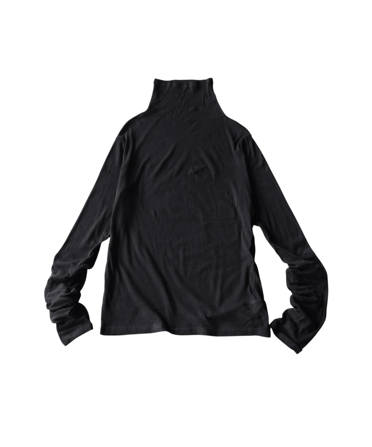 100% Cotton Sheer Turtleneck Cut And Sewn Ladies