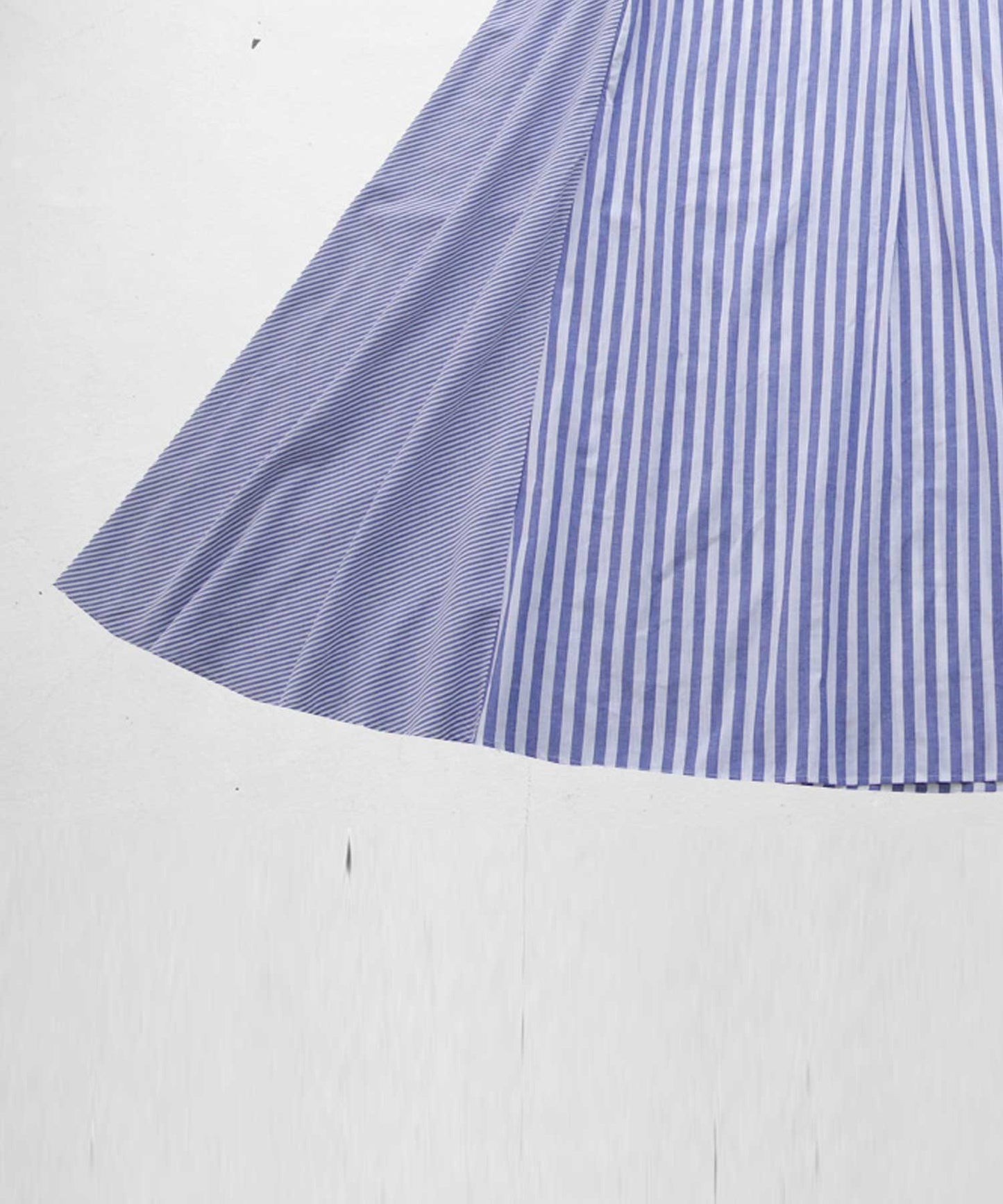 Striped pattern shirt dress Ladies