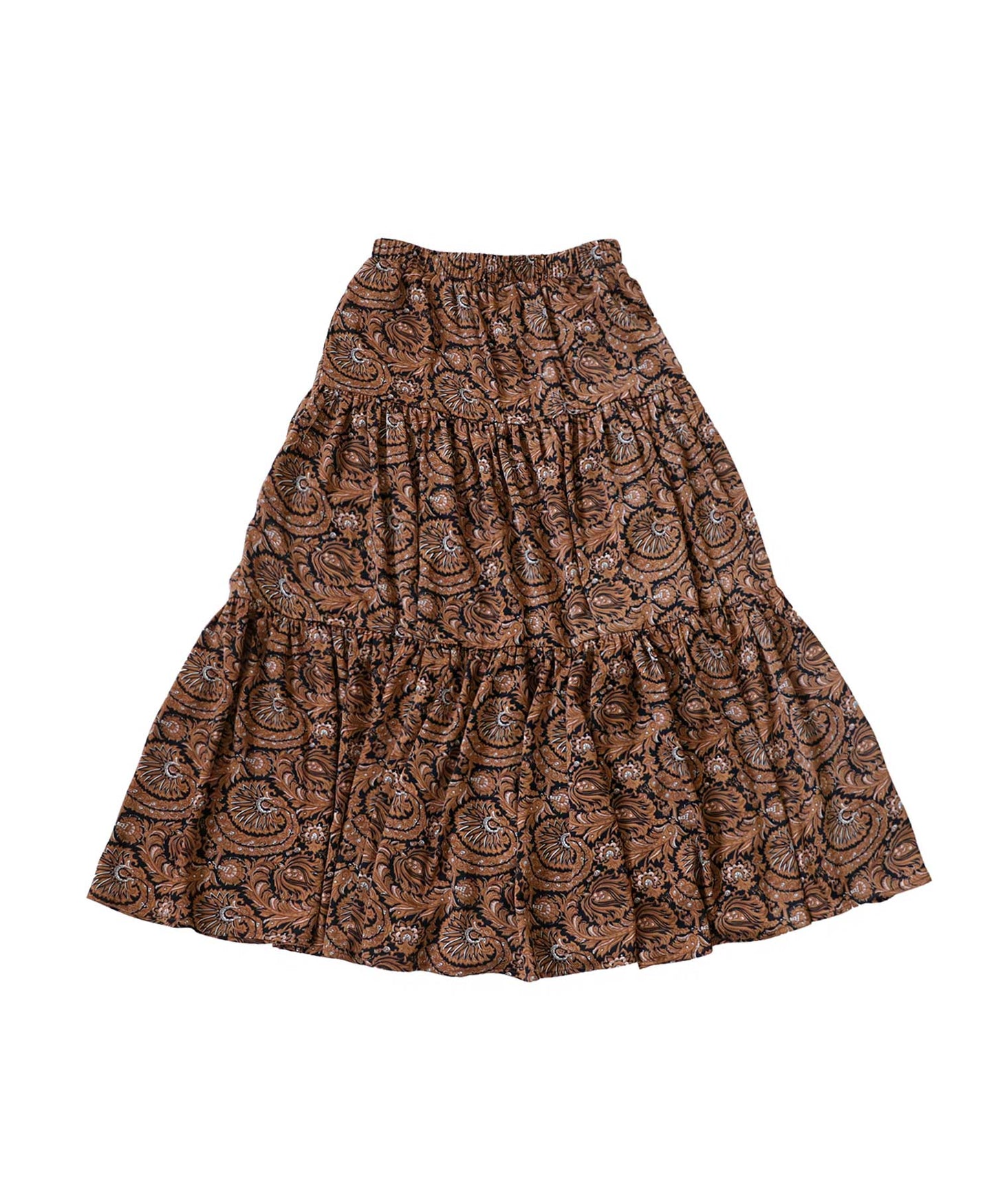 Ethnic Pattern Tiered Skirt Ladies