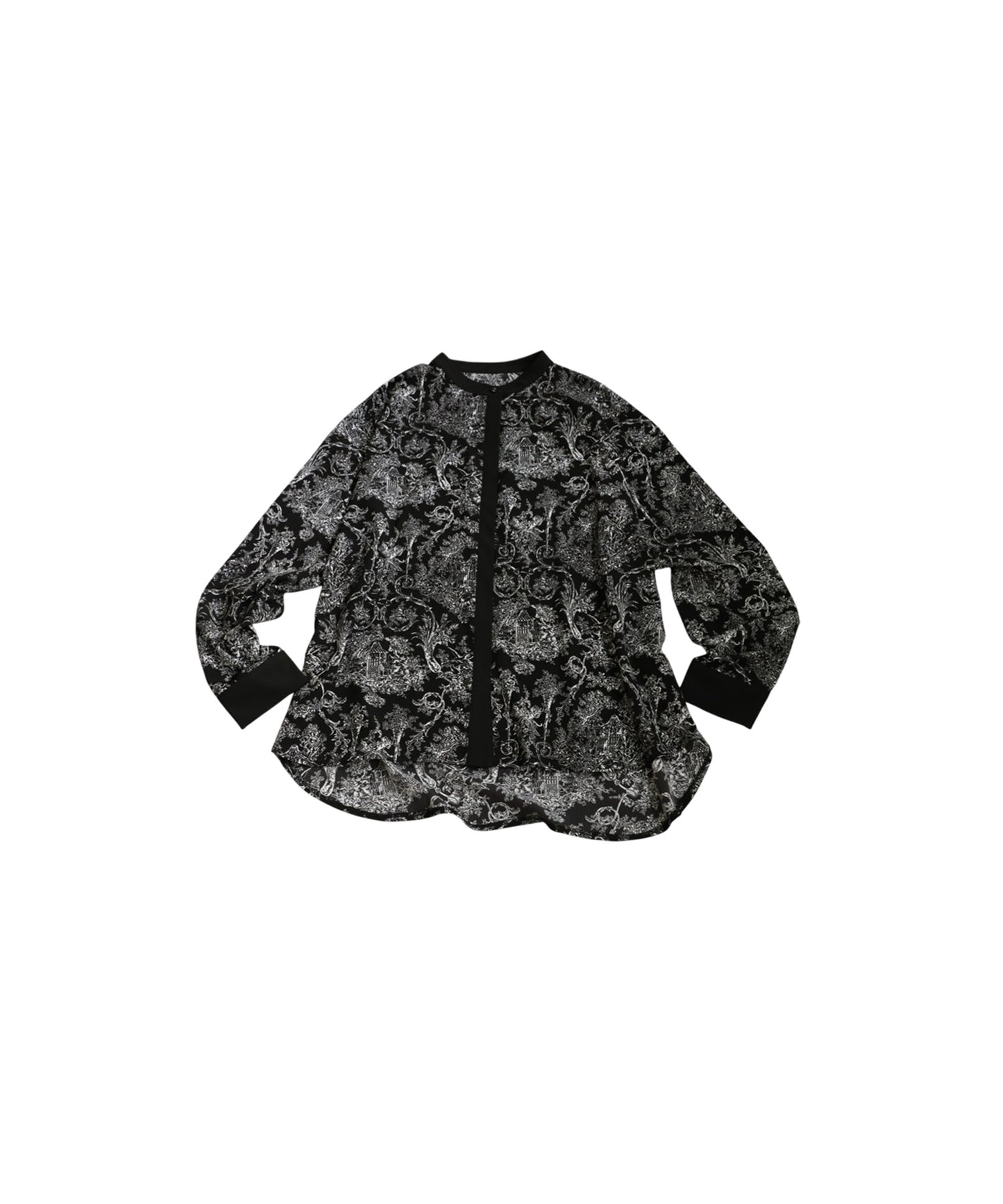 Toile De Jouy Pattern Shirt Ladies