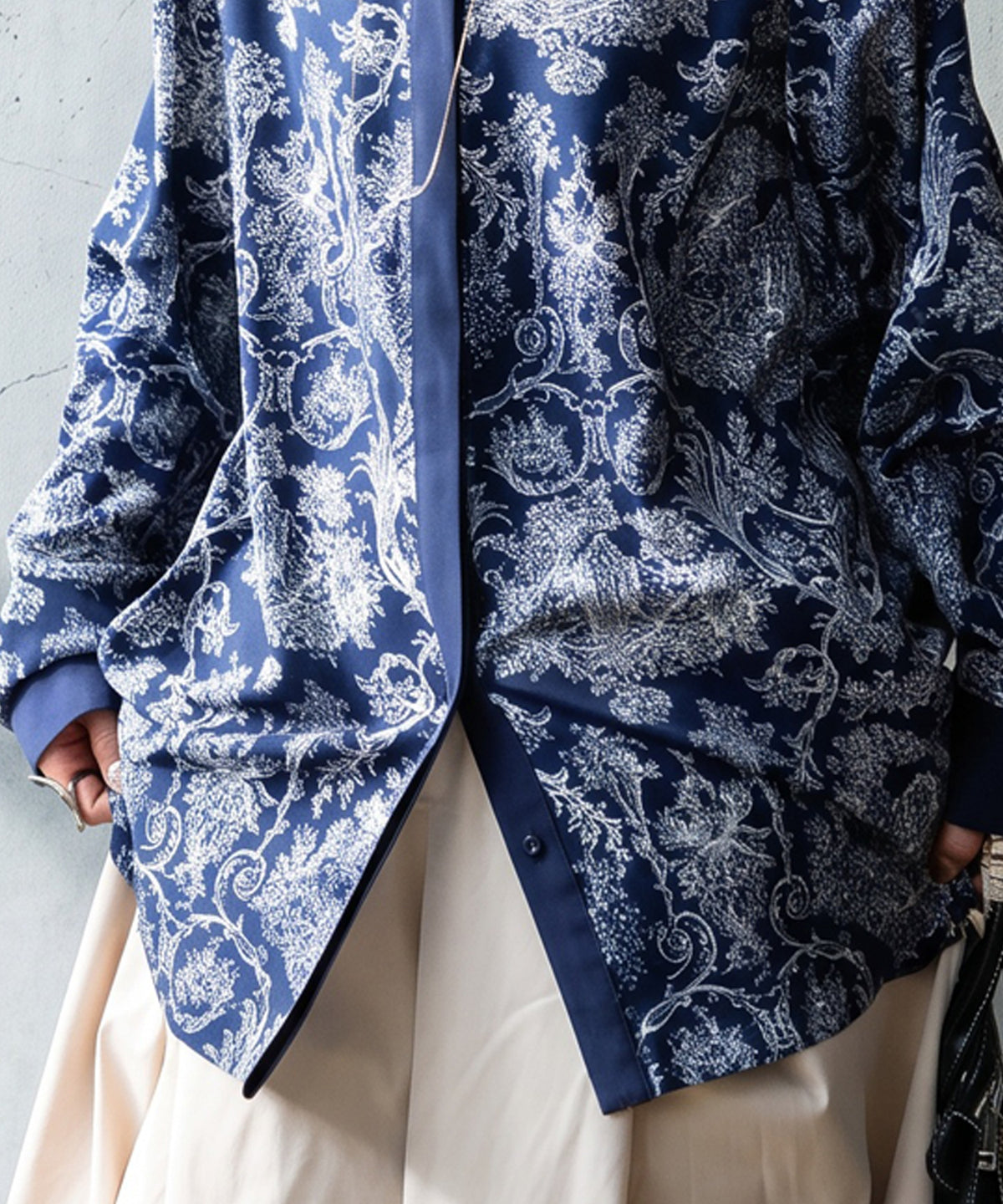 Toile De Jouy Pattern Shirt Ladies