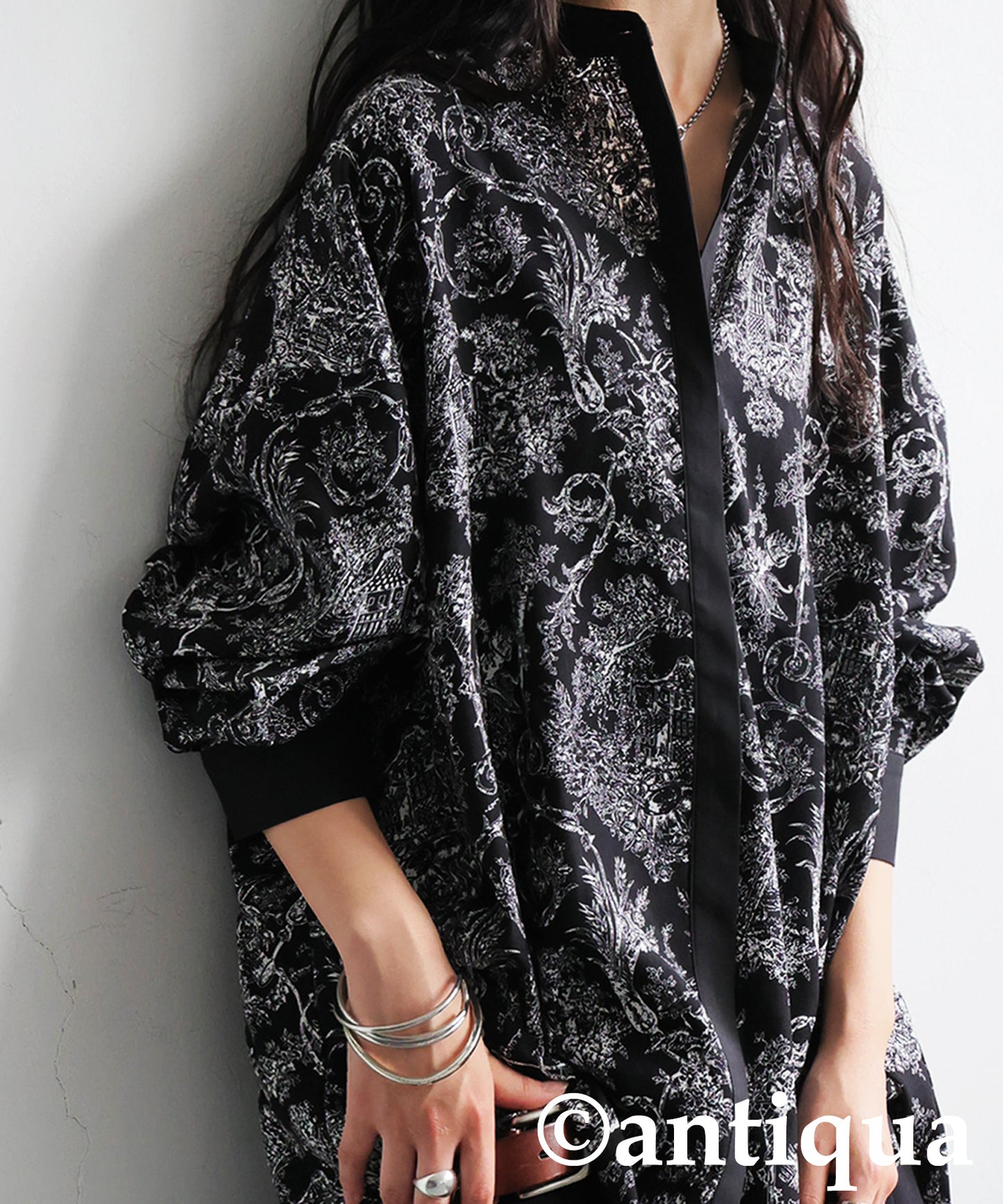 Toile De Jouy Pattern Shirt Ladies