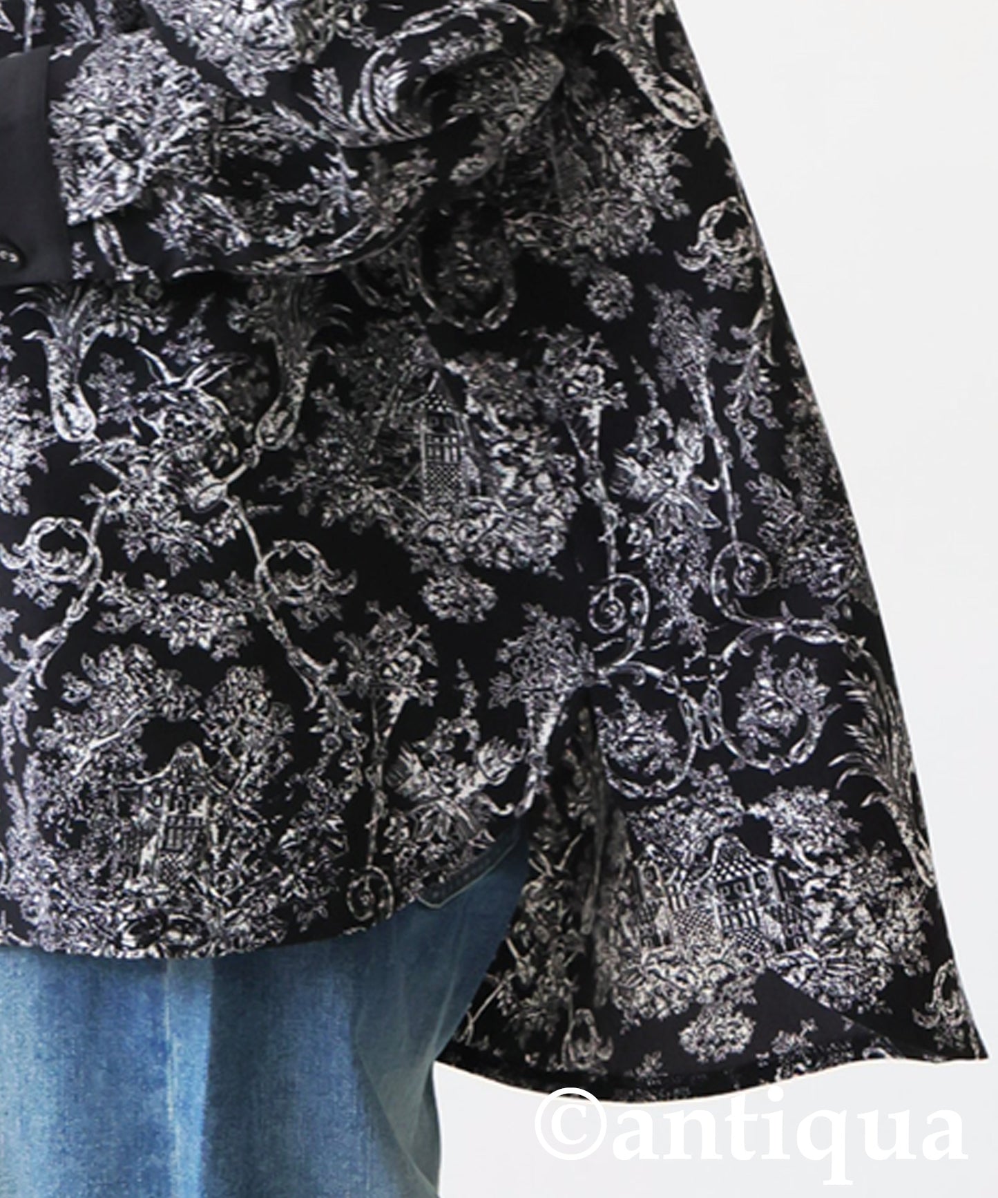 Toile De Jouy Pattern Shirt Ladies