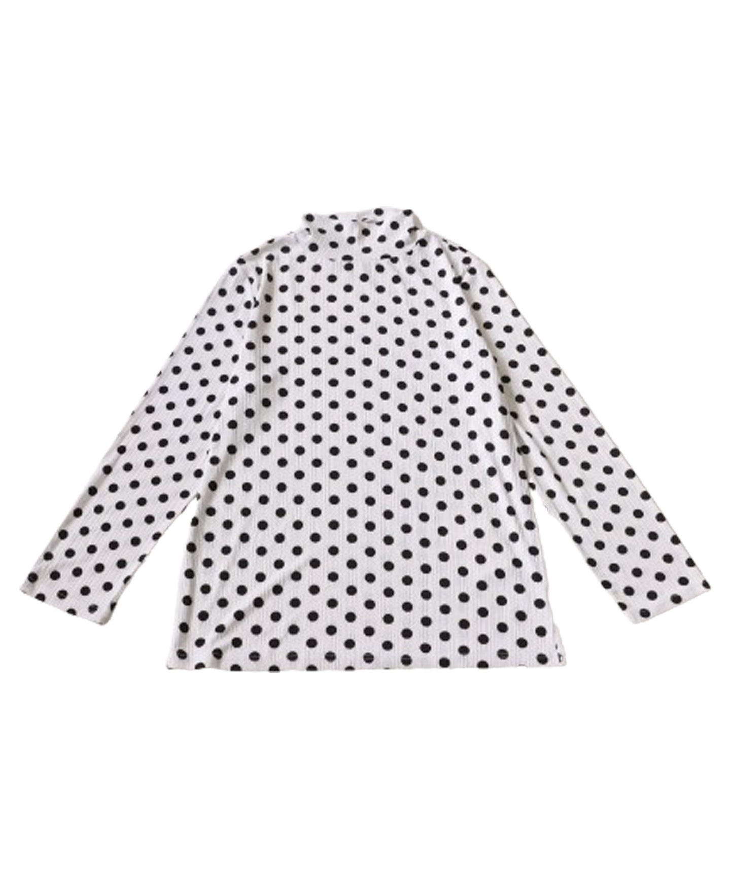 Polka Dots High Neck Tops Ladies