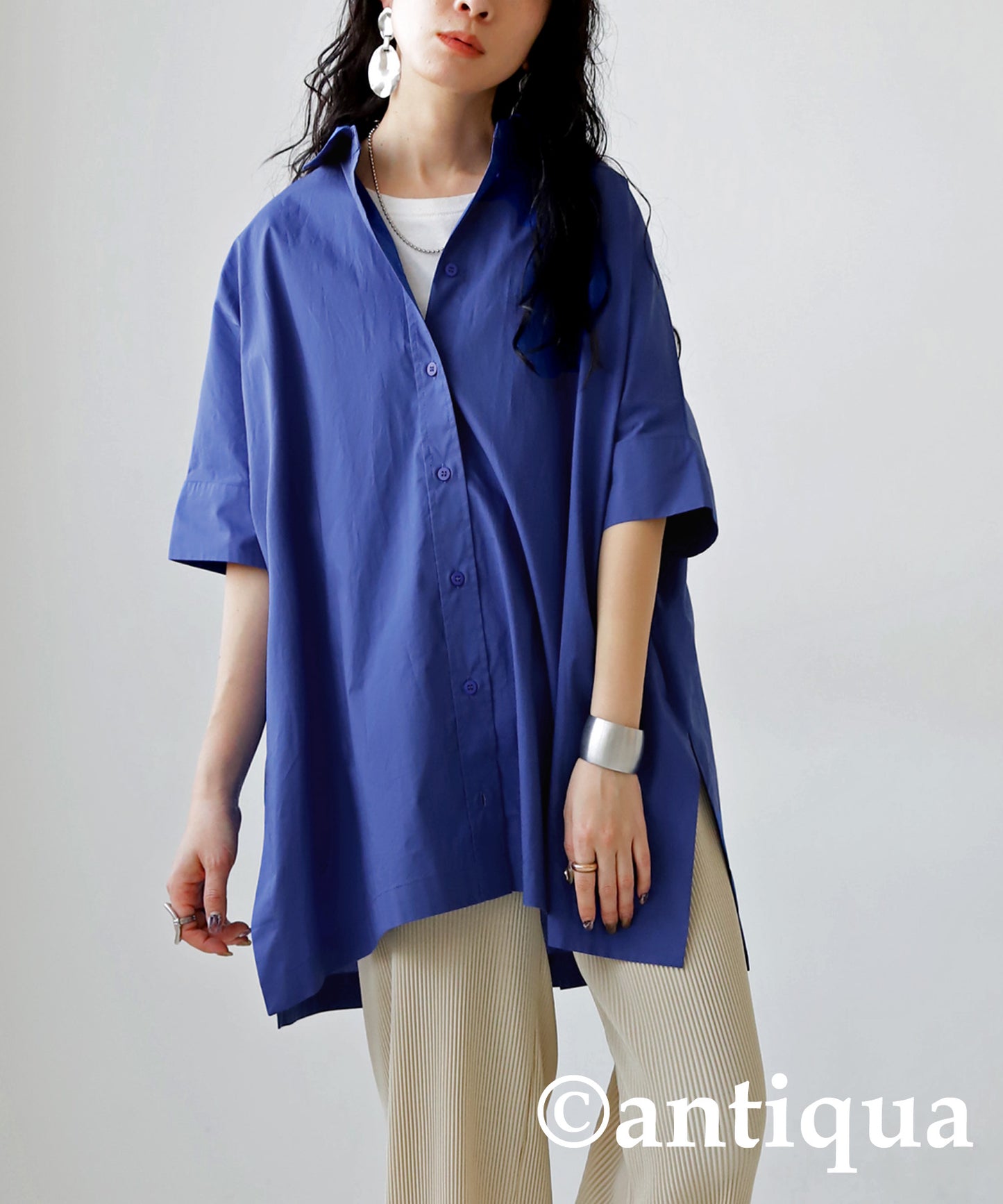 Oversized Short Sleeve Shirt Ladies