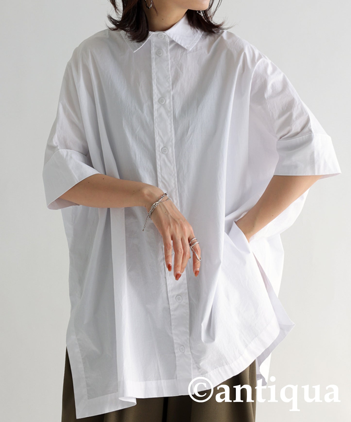 Oversized Short Sleeve Shirt Ladies