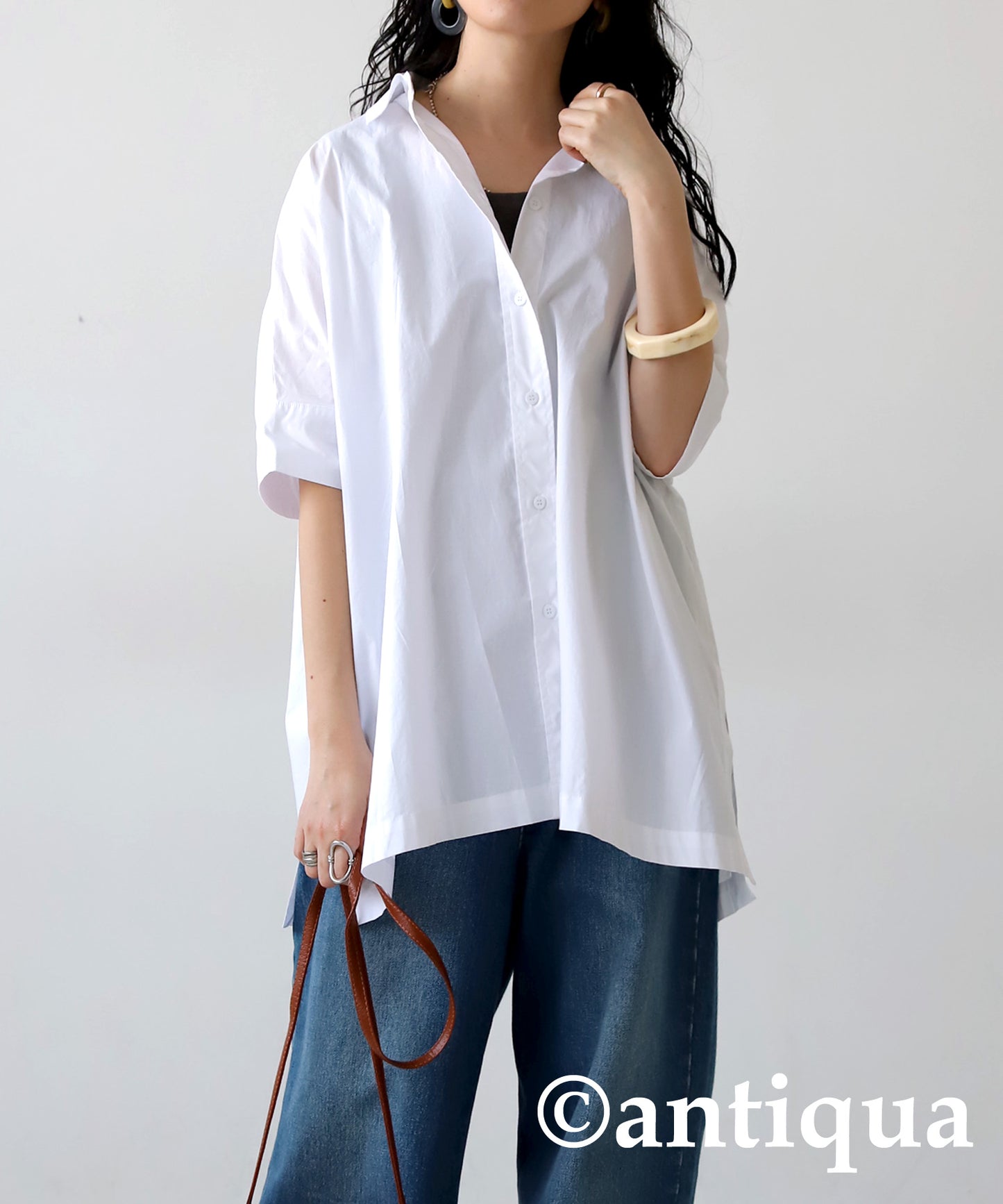 Oversized Short Sleeve Shirt Ladies