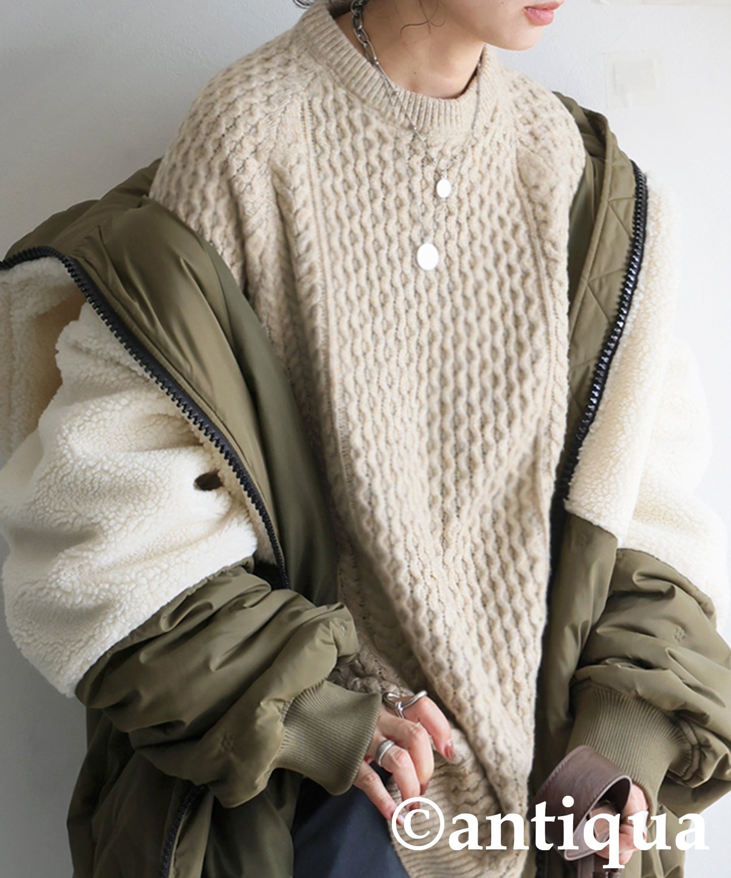 Cable Knit Sweater Ladies