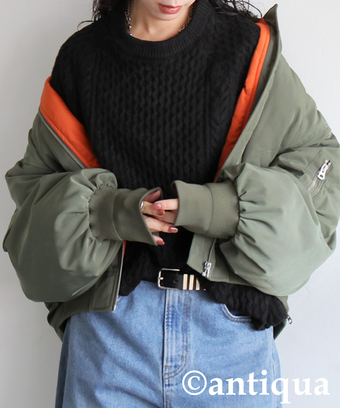 Cable Knit Sweater Ladies