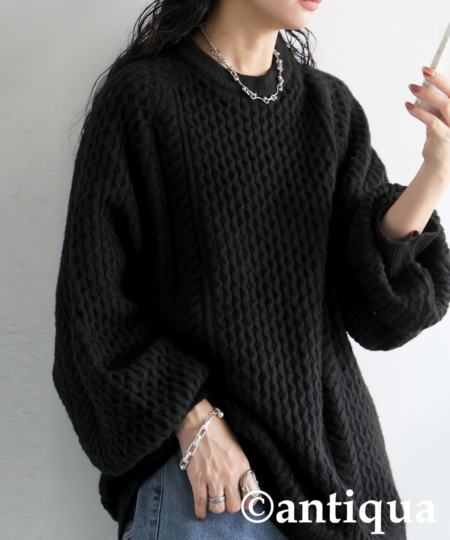 Cable Knit Sweater Ladies