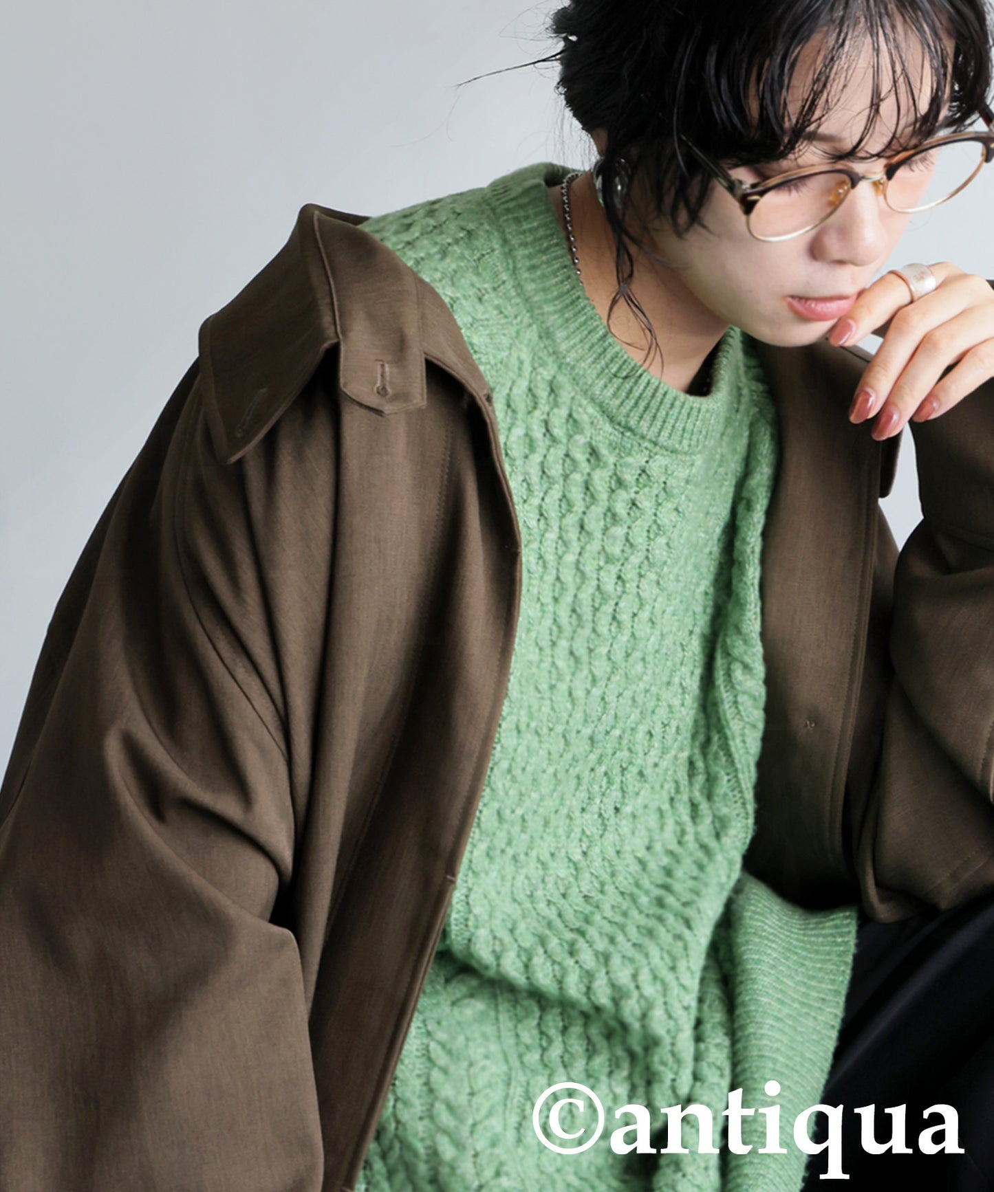 Cable Knit Sweater Ladies