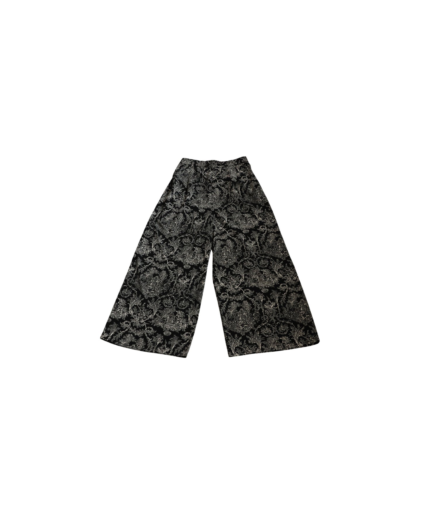 Ladies Toile De Jouy Wide-Leg Pants