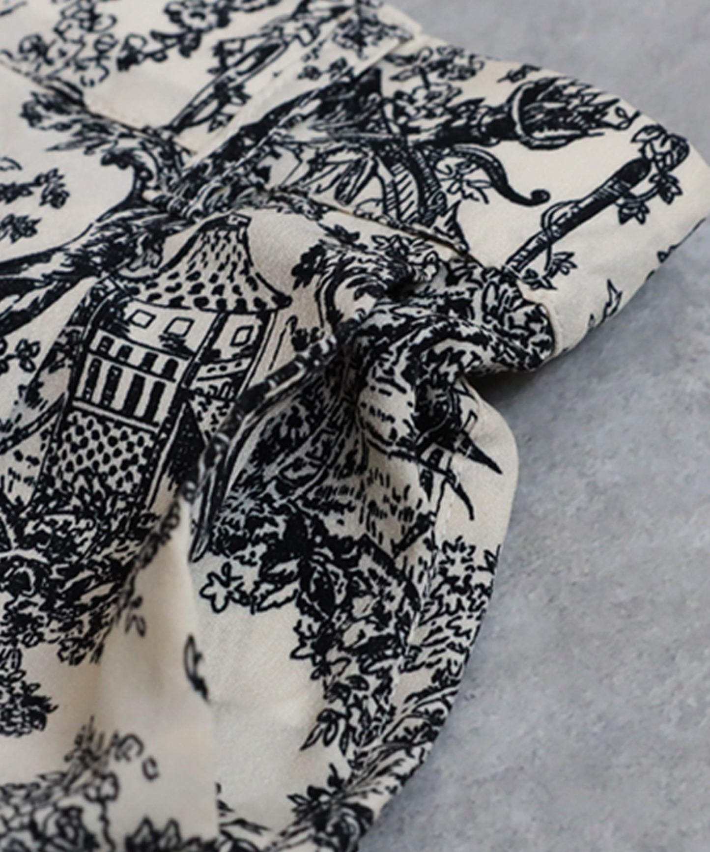 Ladies Toile De Jouy Wide-Leg Pants