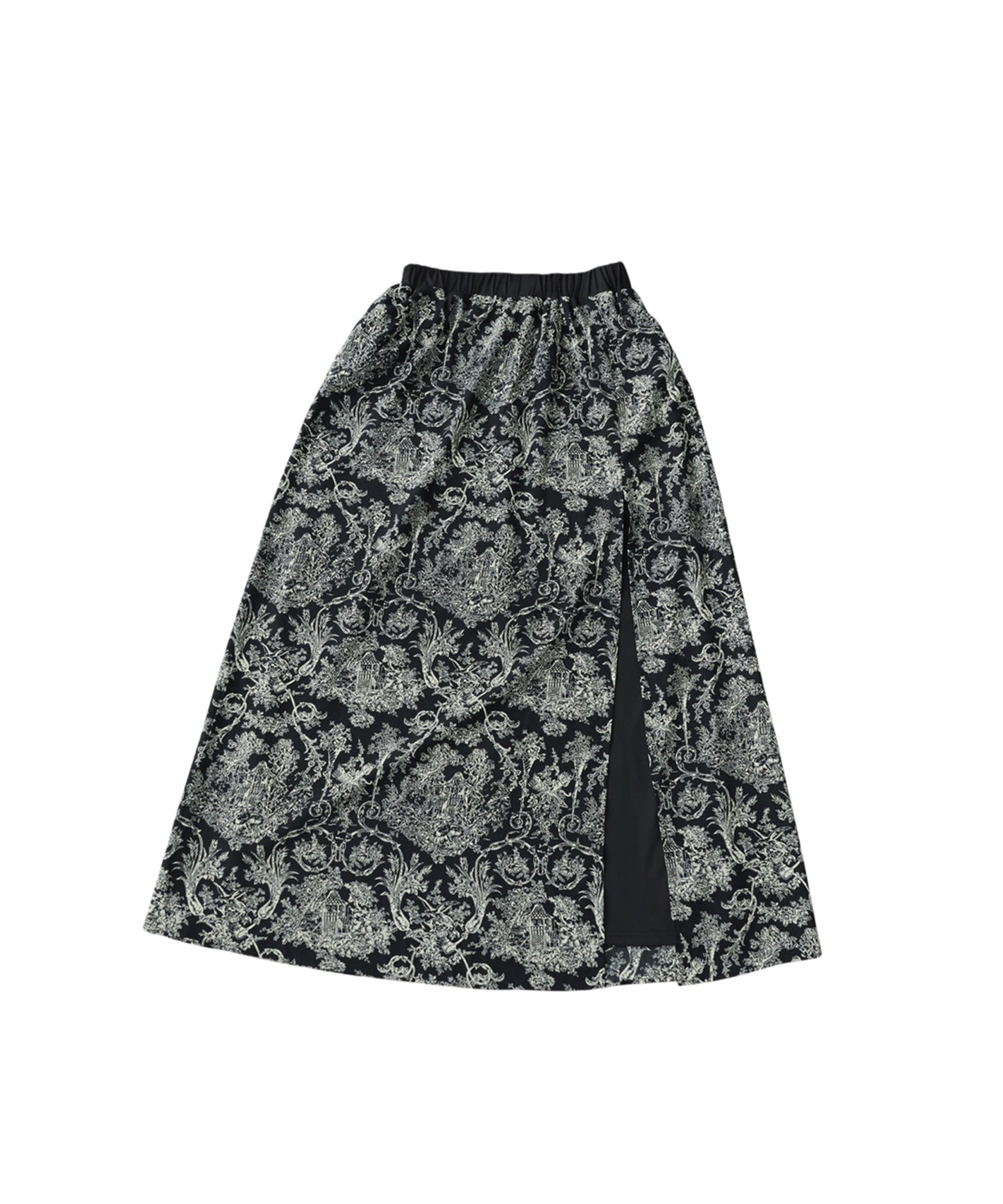 Toile De Jouy Print Long Skirt Ladies
