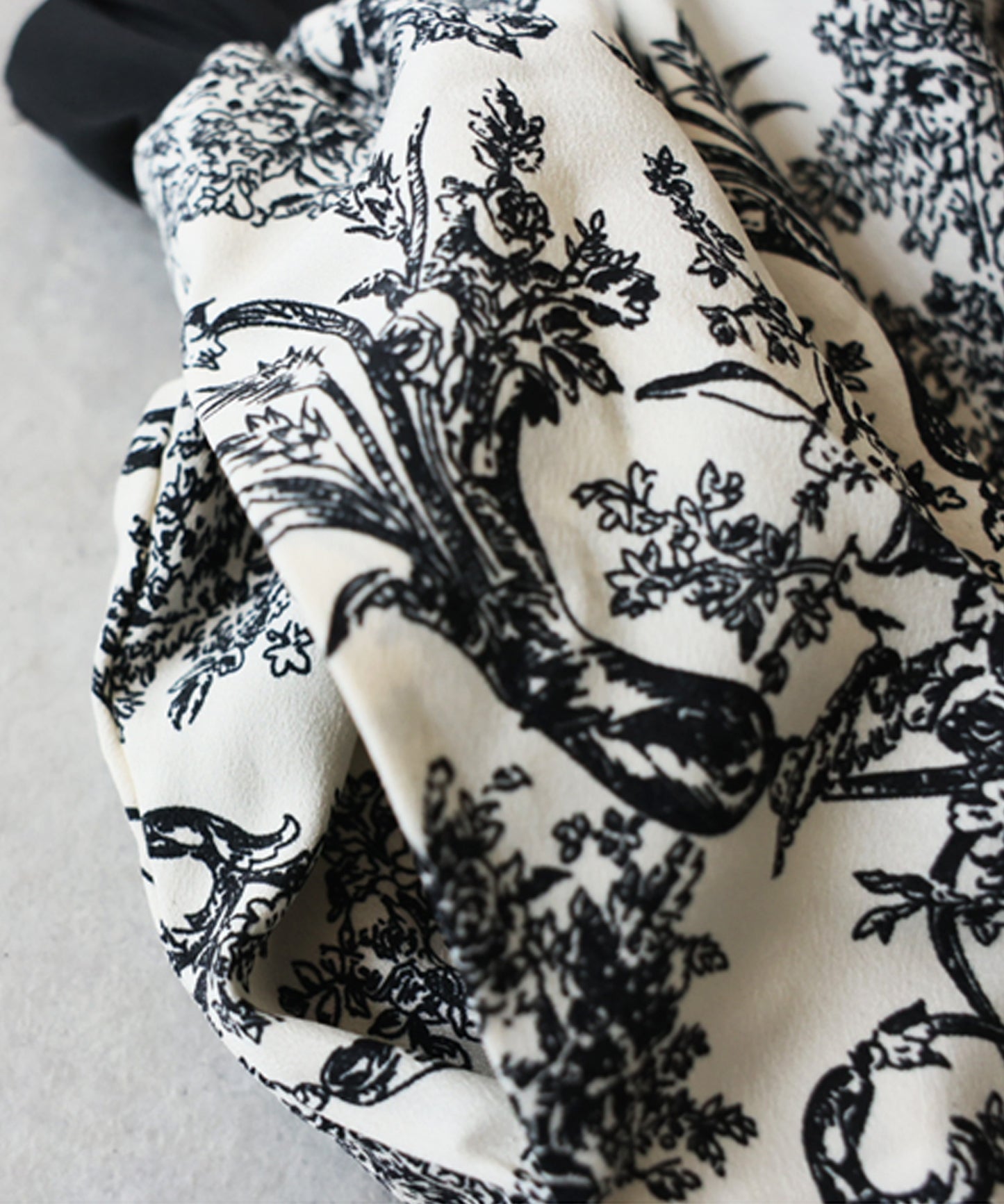 Toile De Jouy Print Long Skirt Ladies